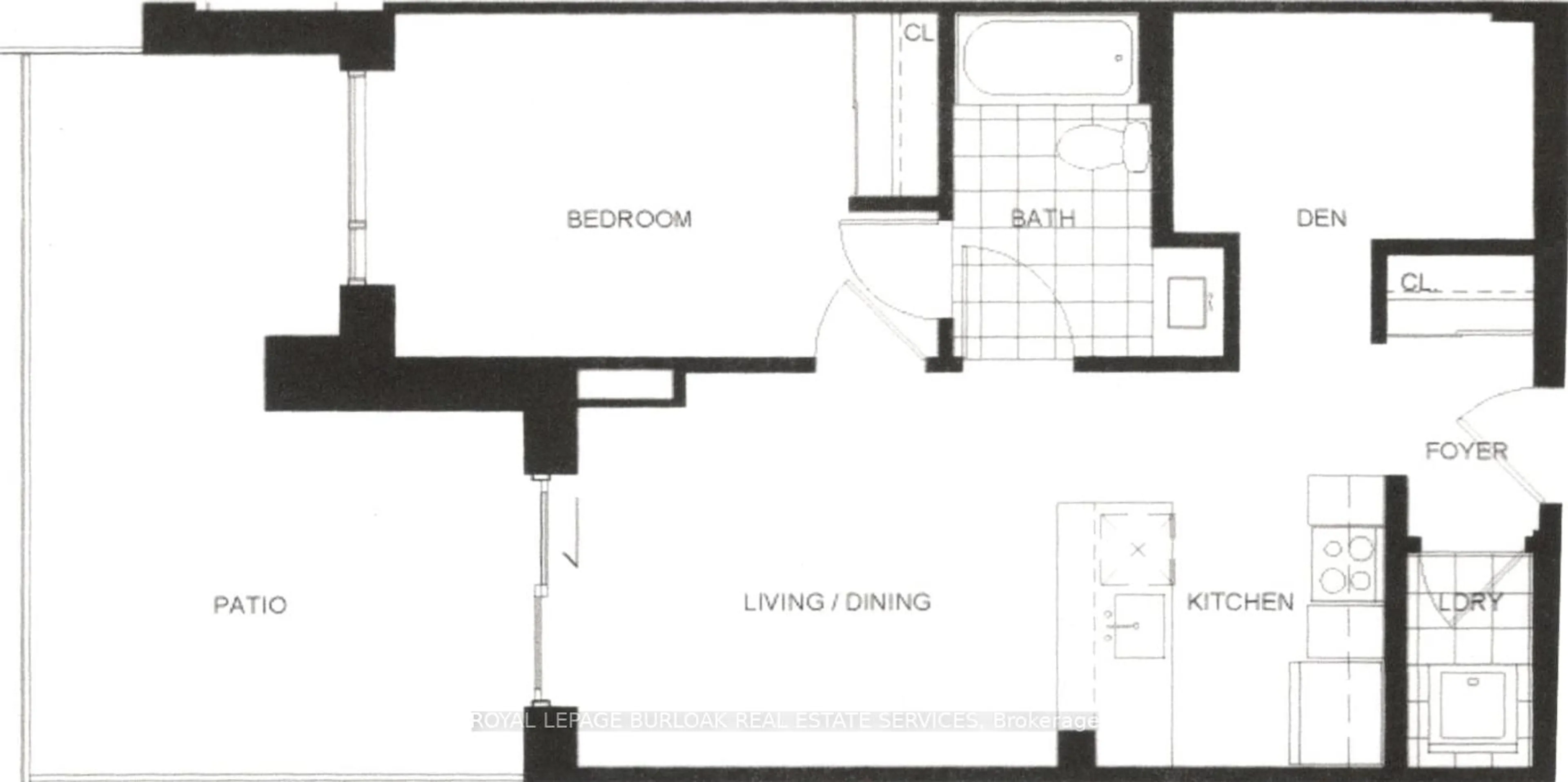 Floor plan for 4040 Upper Middle Rd #106, Burlington Ontario L7M 0H2