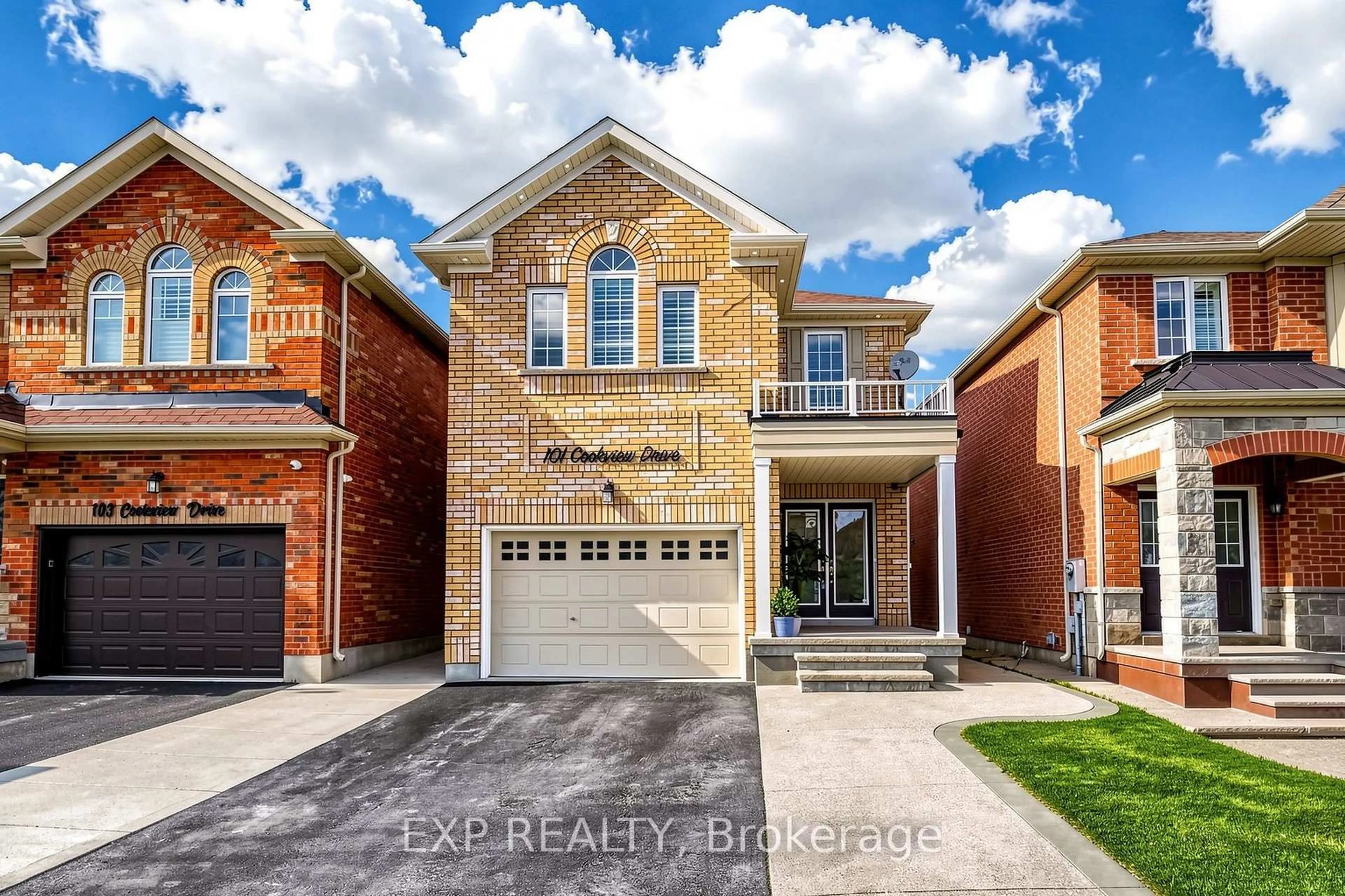 Home with brick exterior material, street for 101 Cookview Dr, Brampton Ontario L6R 3T9