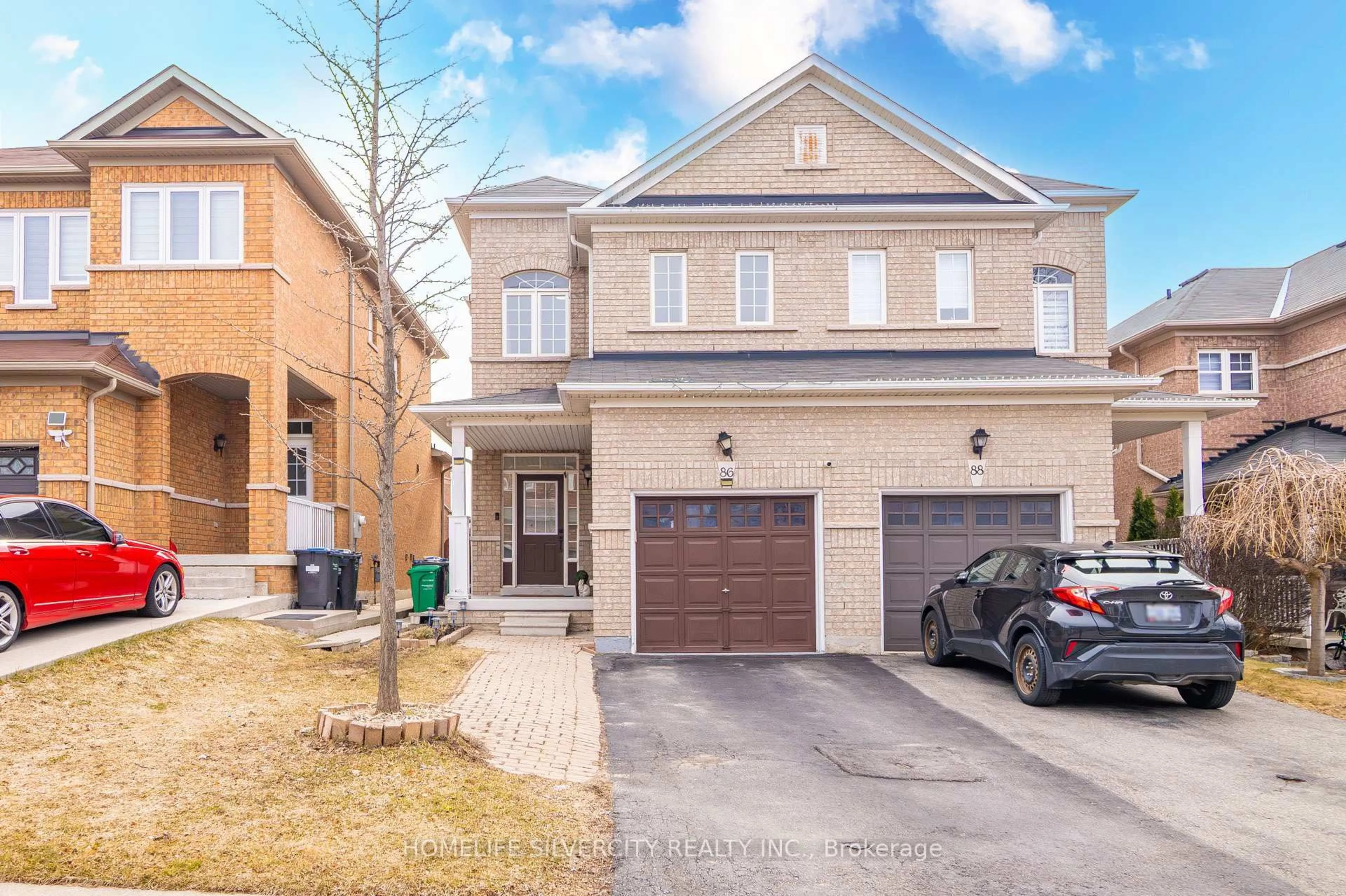 Home with brick exterior material, street for 86 Silent Pond Cres, Brampton Ontario L6V 4R6