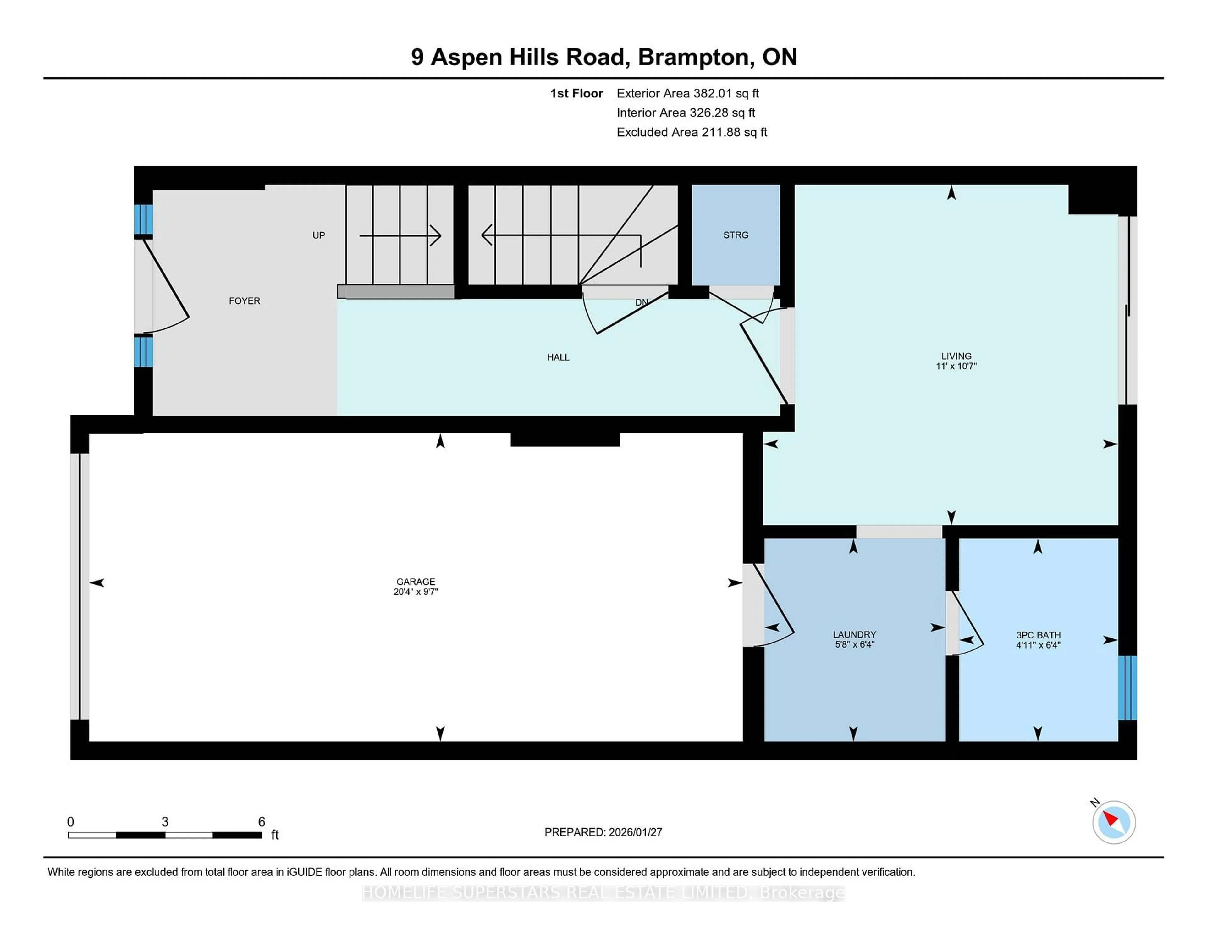 Floor plan for 9 Aspen Hills Rd #40, Brampton Ontario L6Y 6E3