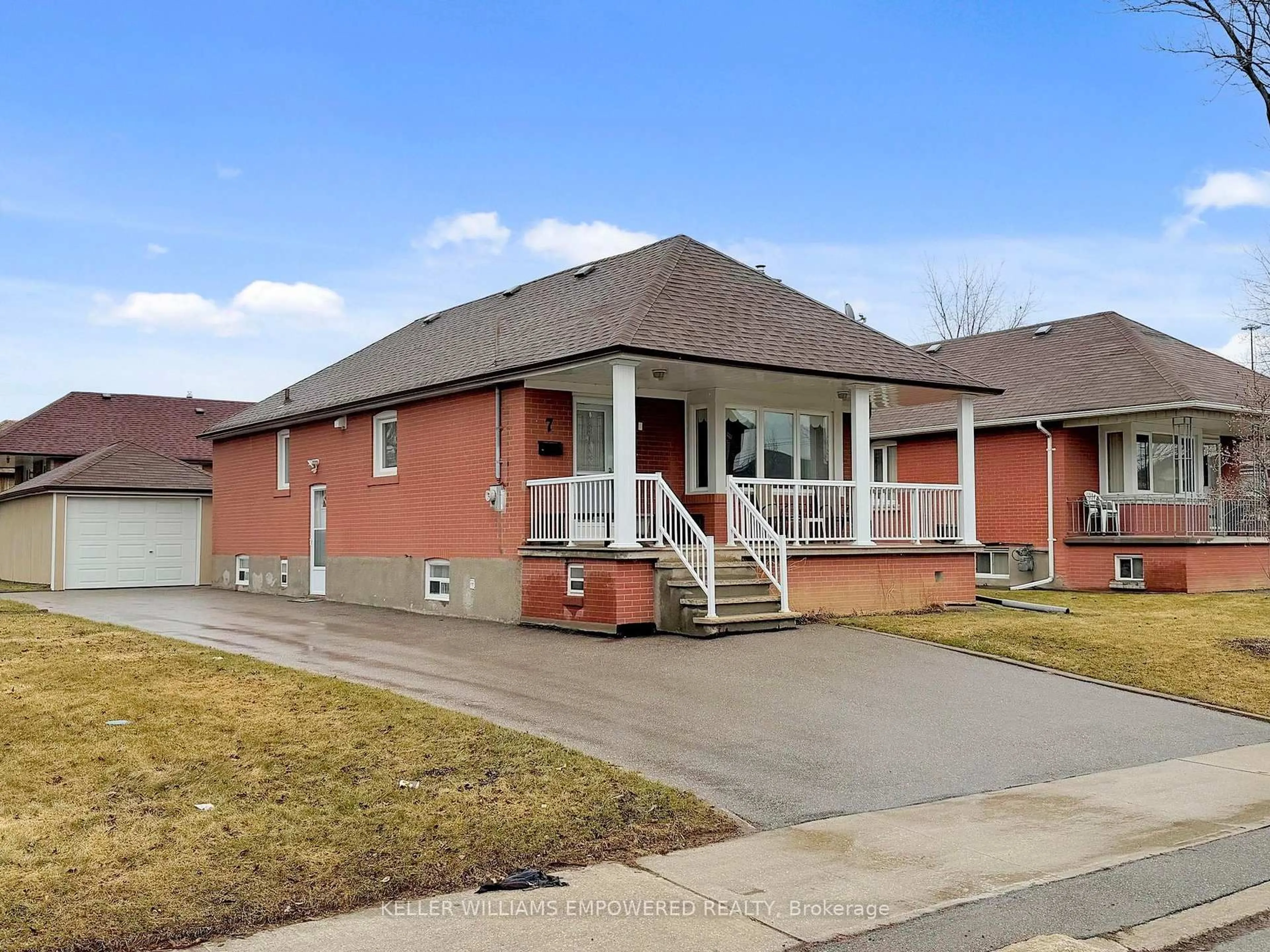 Home with brick exterior material, street for 7 Northgate Dr, Toronto Ontario M3K 1P8