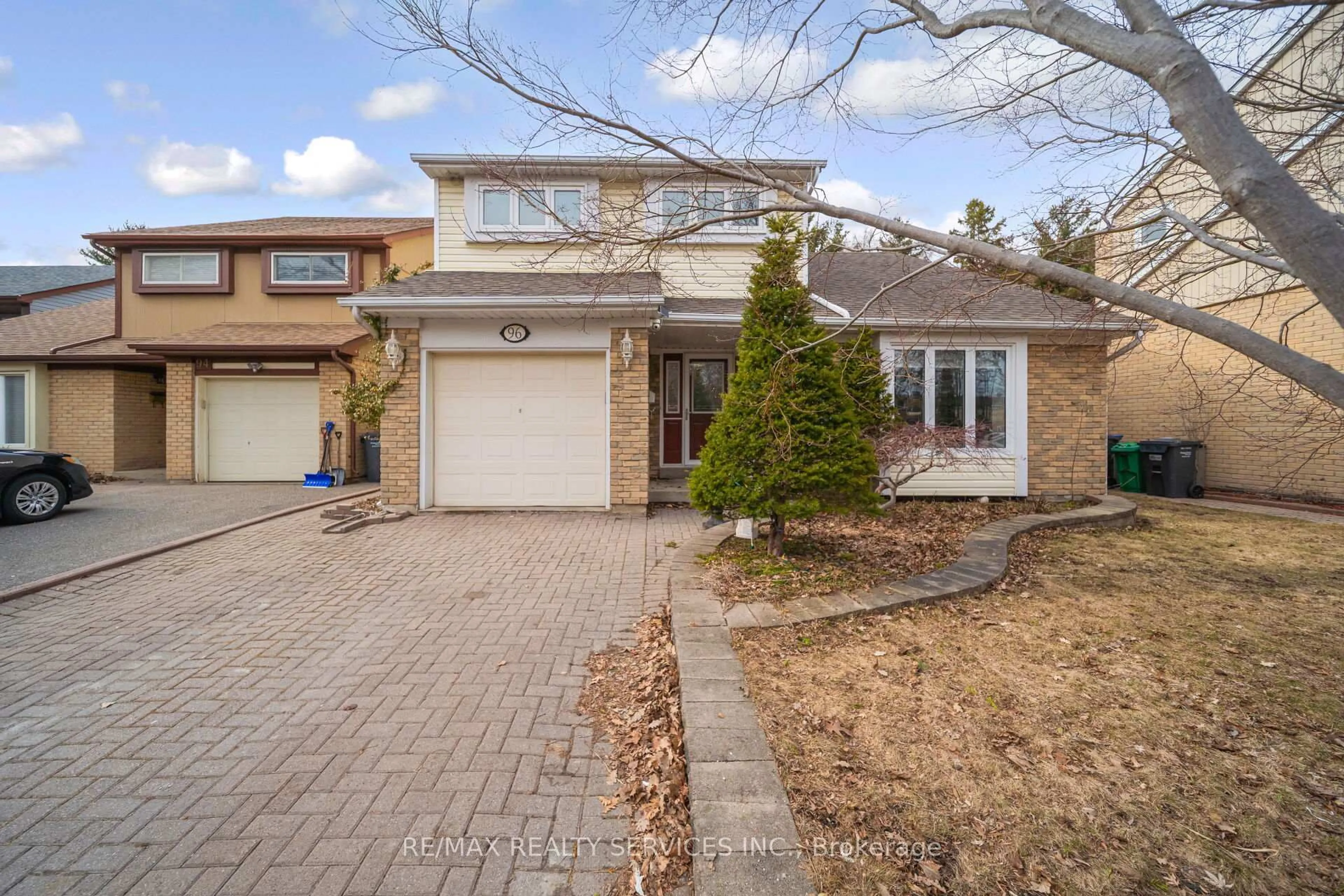 Home with brick exterior material, street for 96 Royal Palm Dr, Brampton Ontario L6Z 1P7