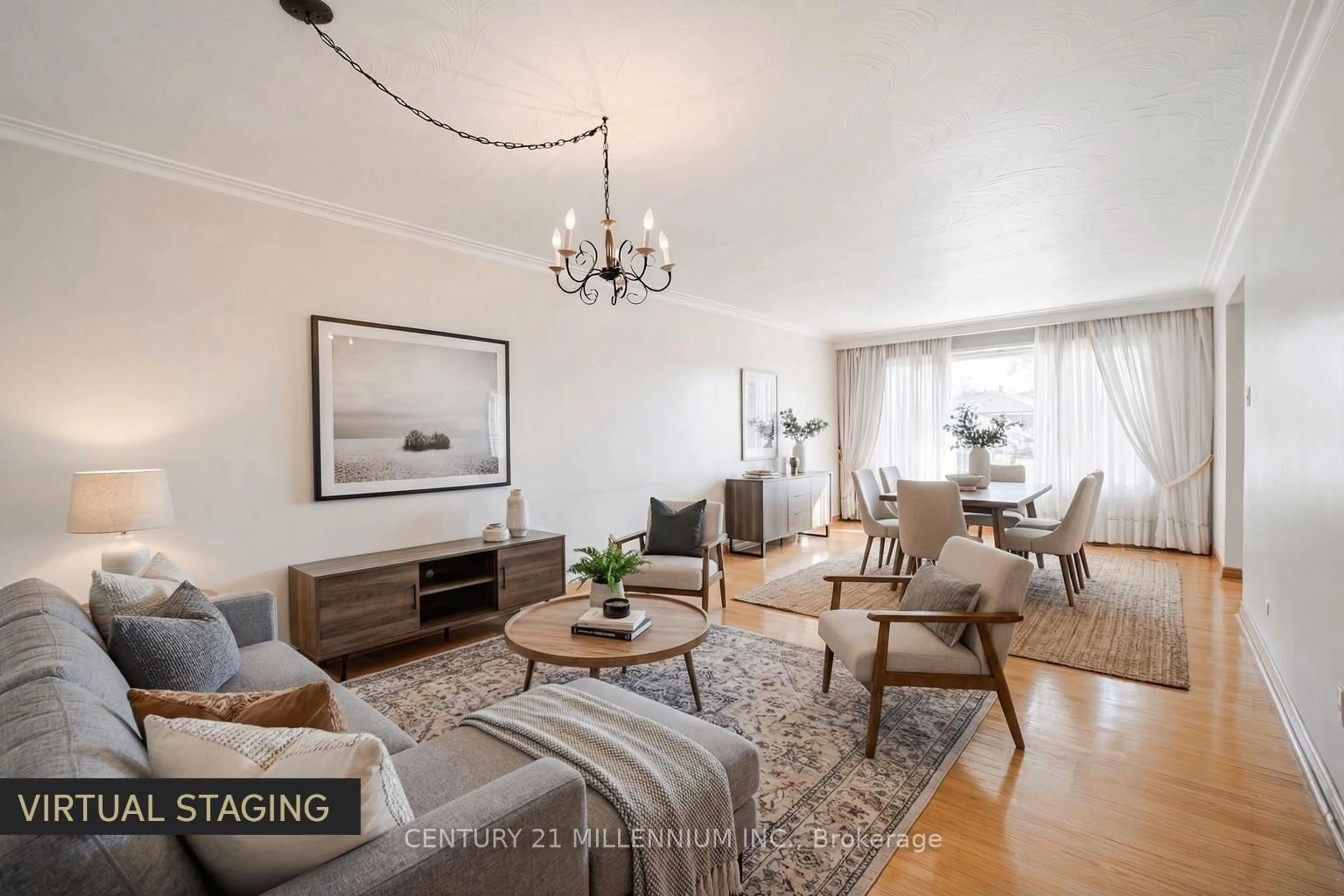 Living room with furniture, unknown for 42 Dellbrook Cres, Toronto Ontario M9L 1E2