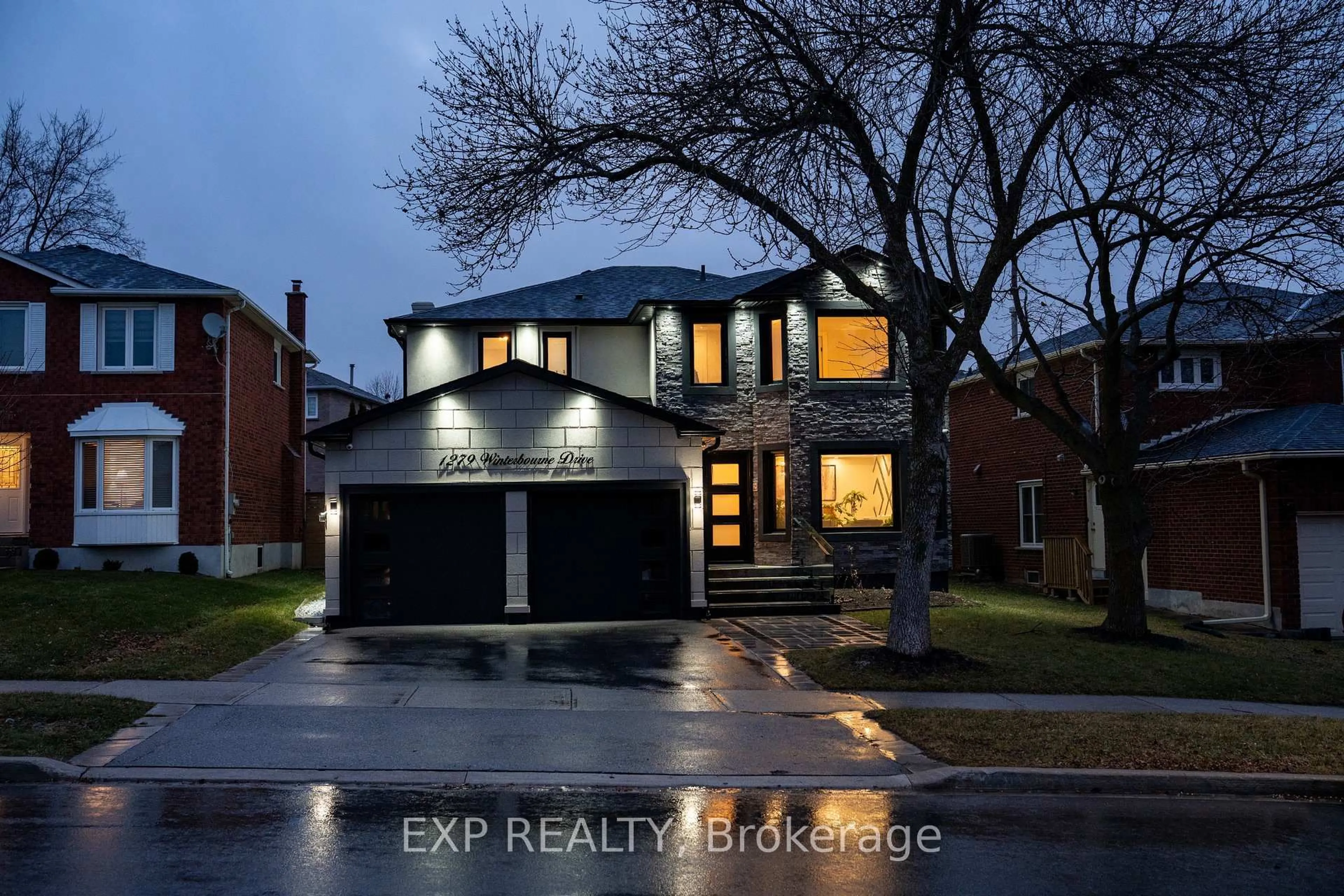 Home with brick exterior material, street for 1279 Winterbourne Dr, Oakville Ontario L6J 7E4