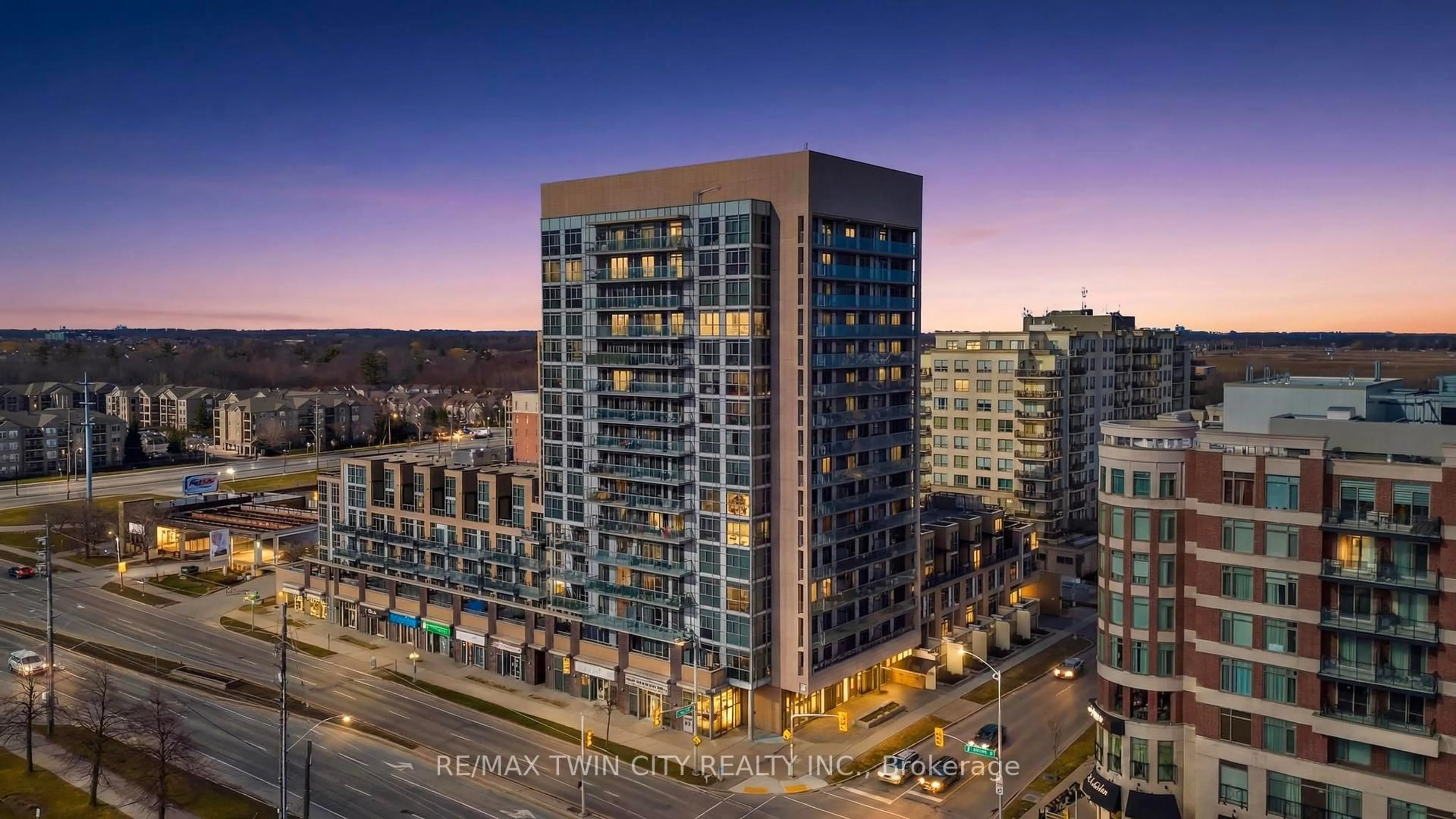 A pic from outside/outdoor area/front of a property/back of a property/a pic from drone, city buildings view from balcony for 1940 Ironstone Dr #1507, Burlington Ontario L7L 0E4
