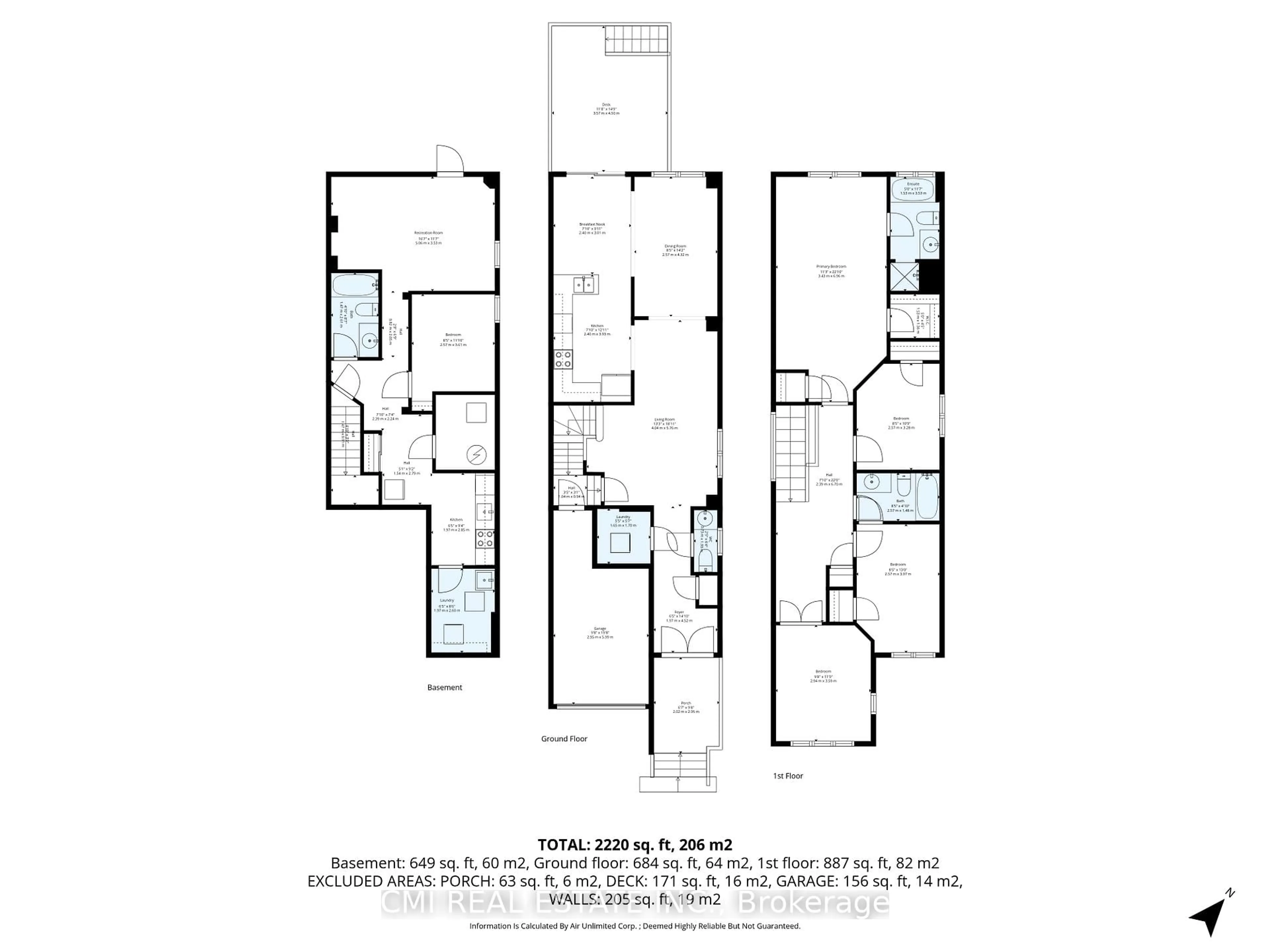 Floor plan for 14 Gulfbrook Circ, Brampton Ontario L6Z 0B6