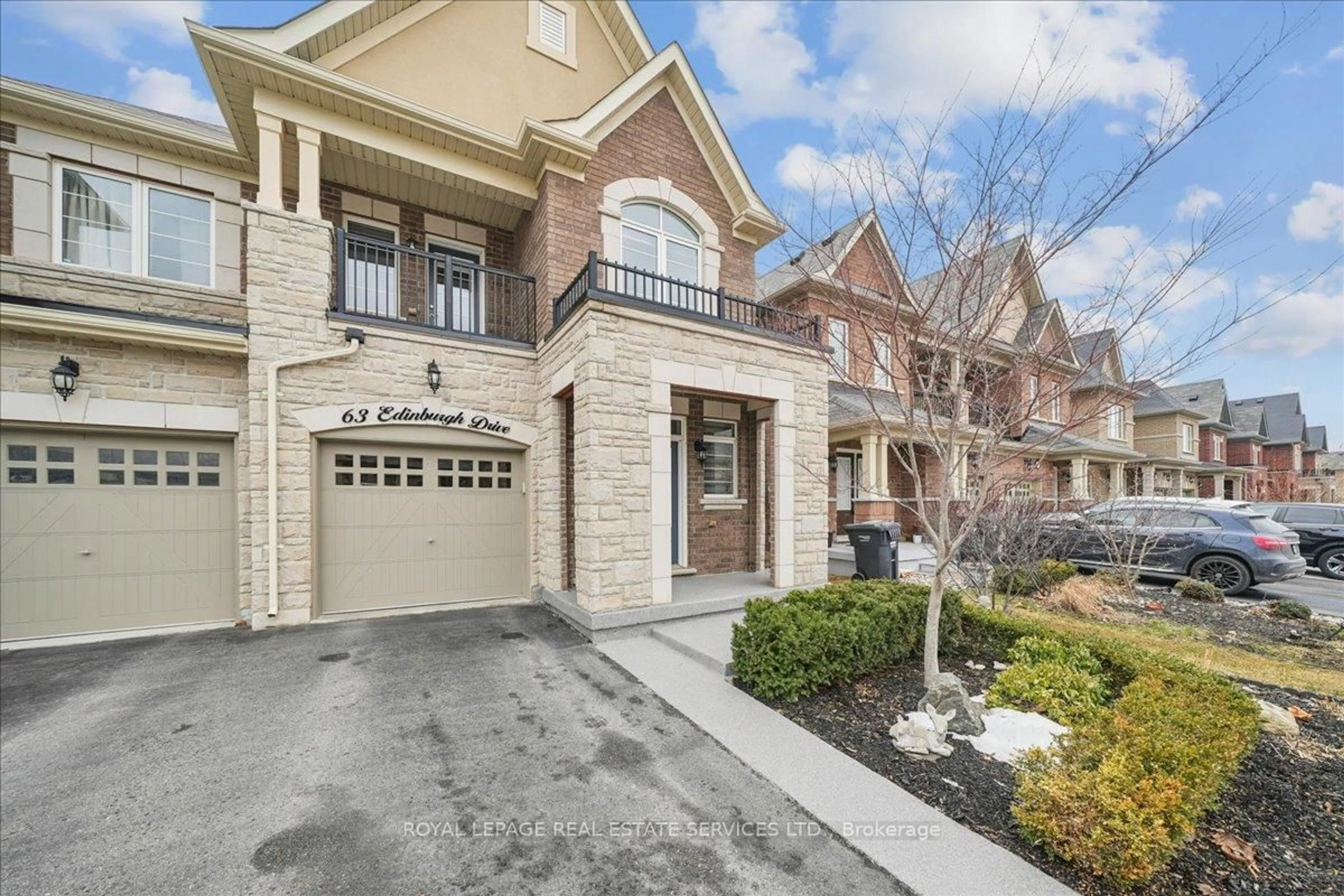 Home with brick exterior material, street for 63 Edinburgh Dr, Brampton Ontario L6Y 6A6