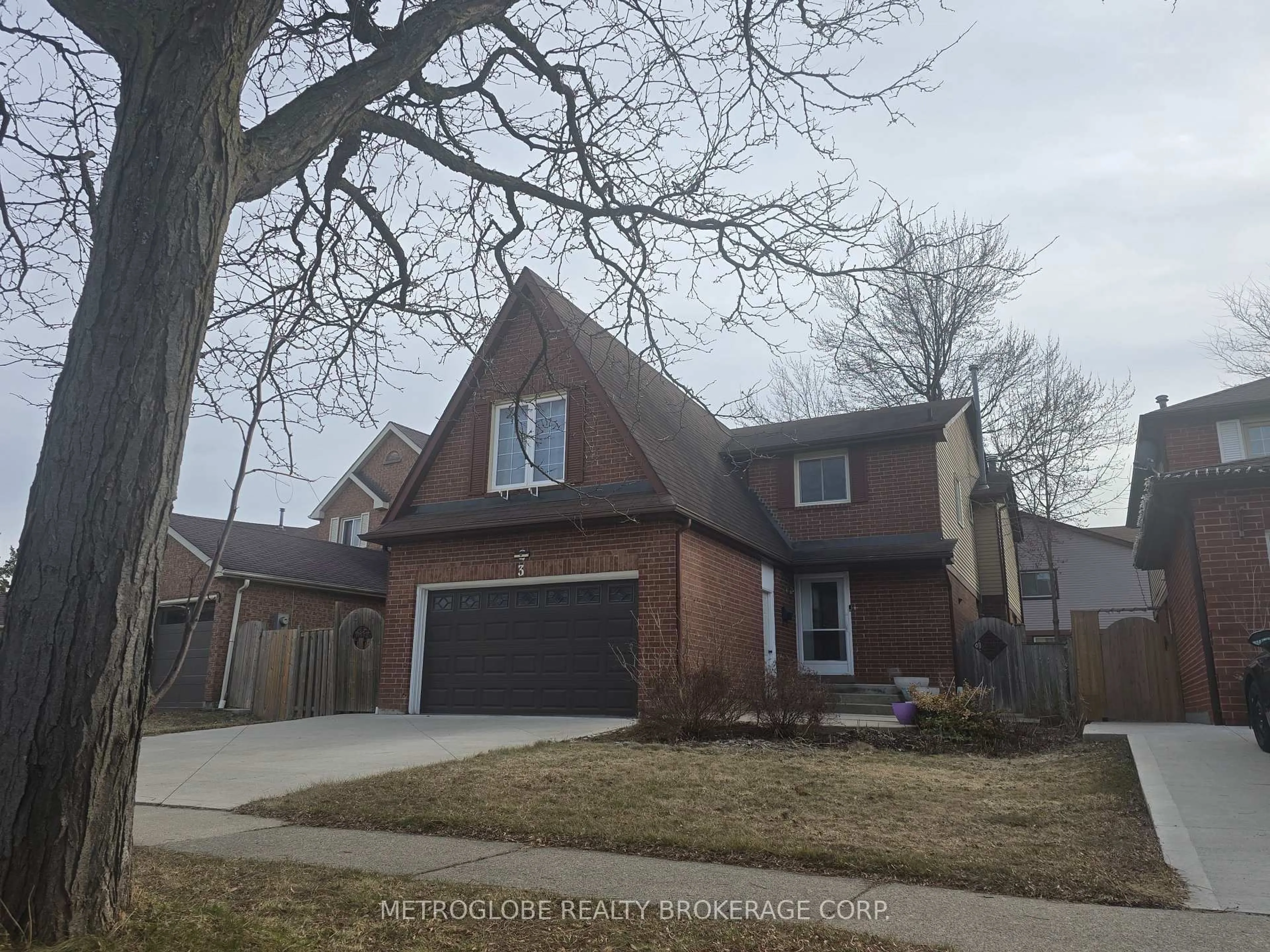 Home with brick exterior material, street for 3 Gervais Dr, Brampton Ontario L6Y 2V2