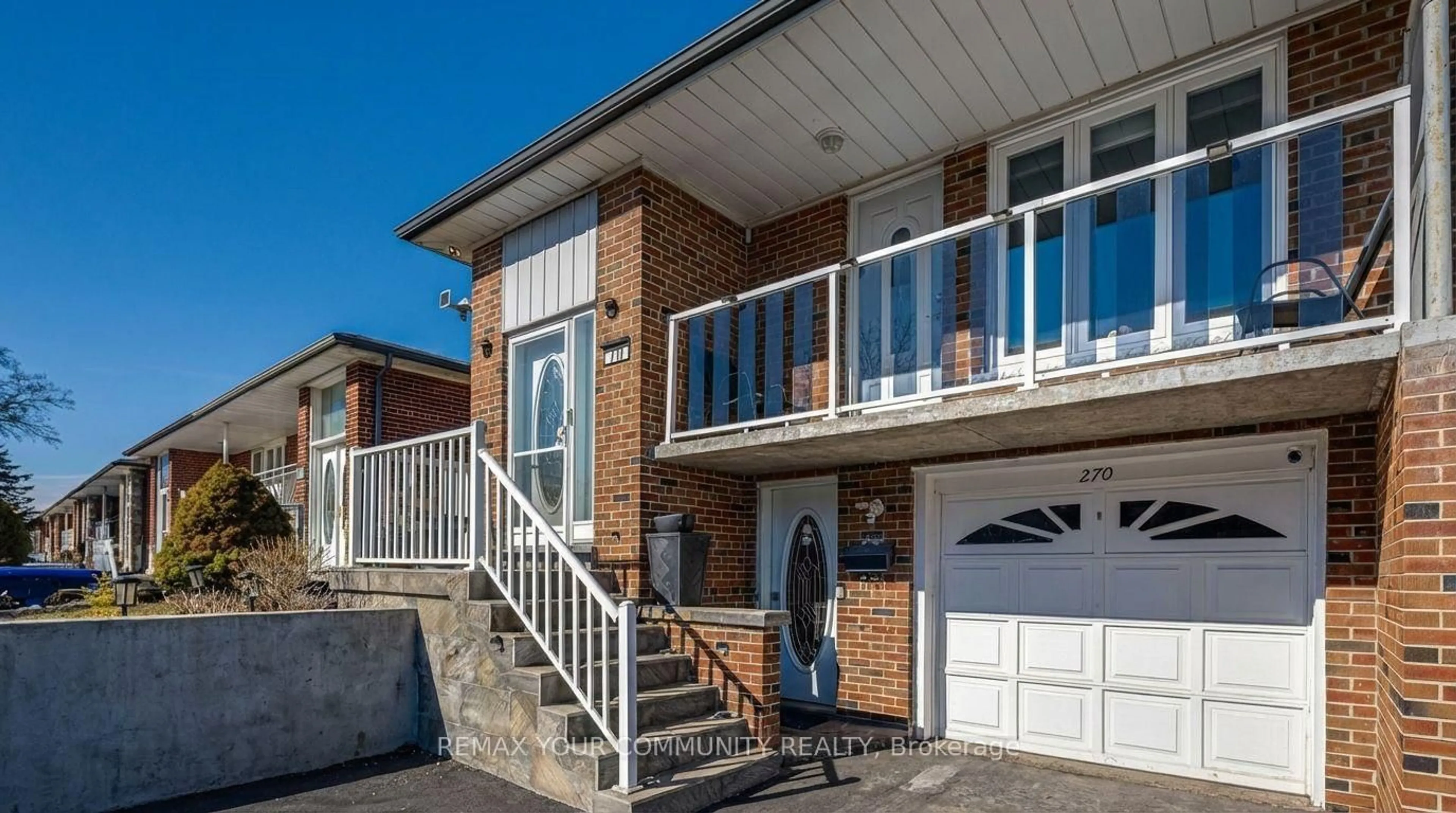 Home with brick exterior material, street for 270 Grandravine Dr, Toronto Ontario M3N 1J3