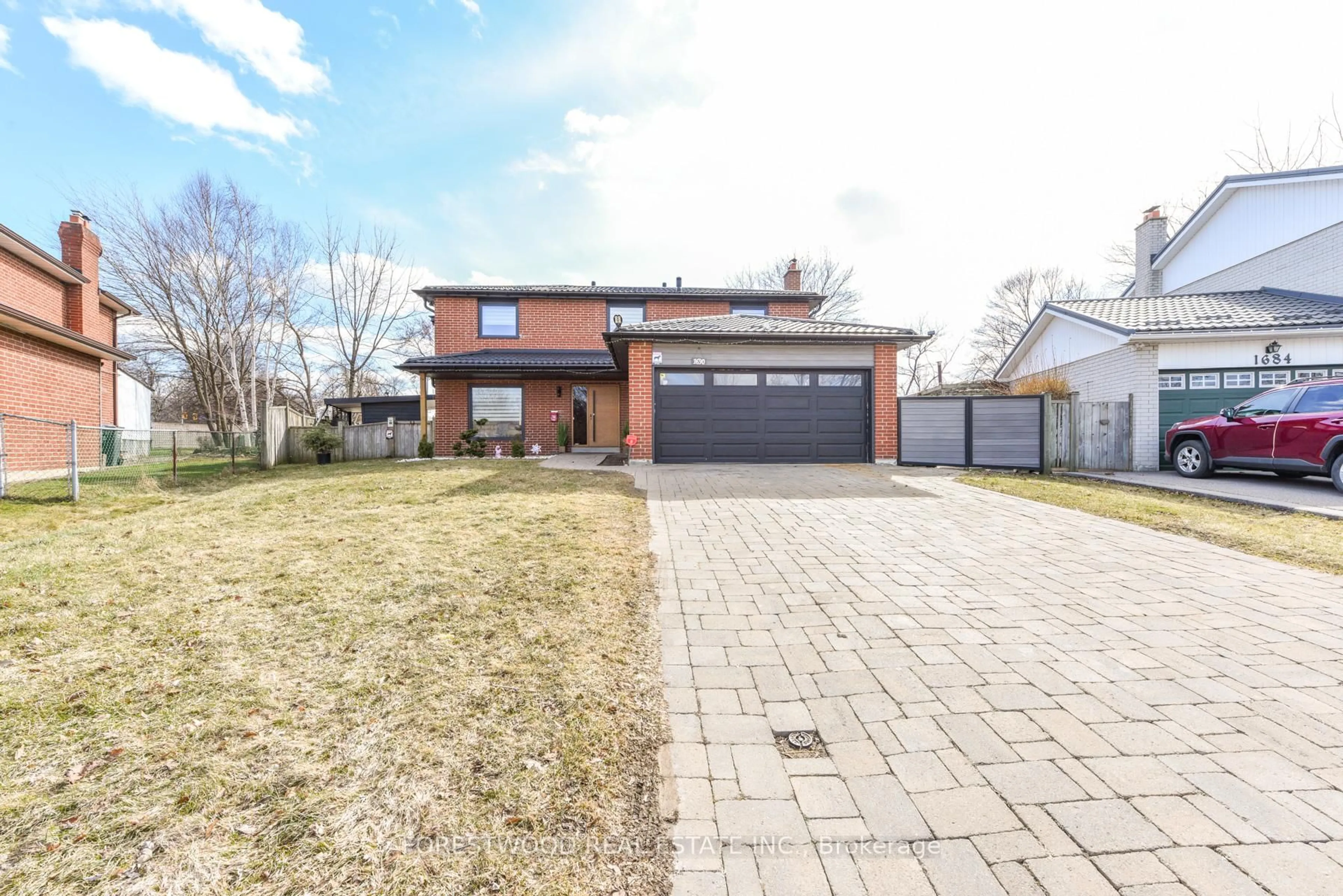 Home with brick exterior material, street for 1690 Saltdene Terr, Mississauga Ontario L4W 2E4