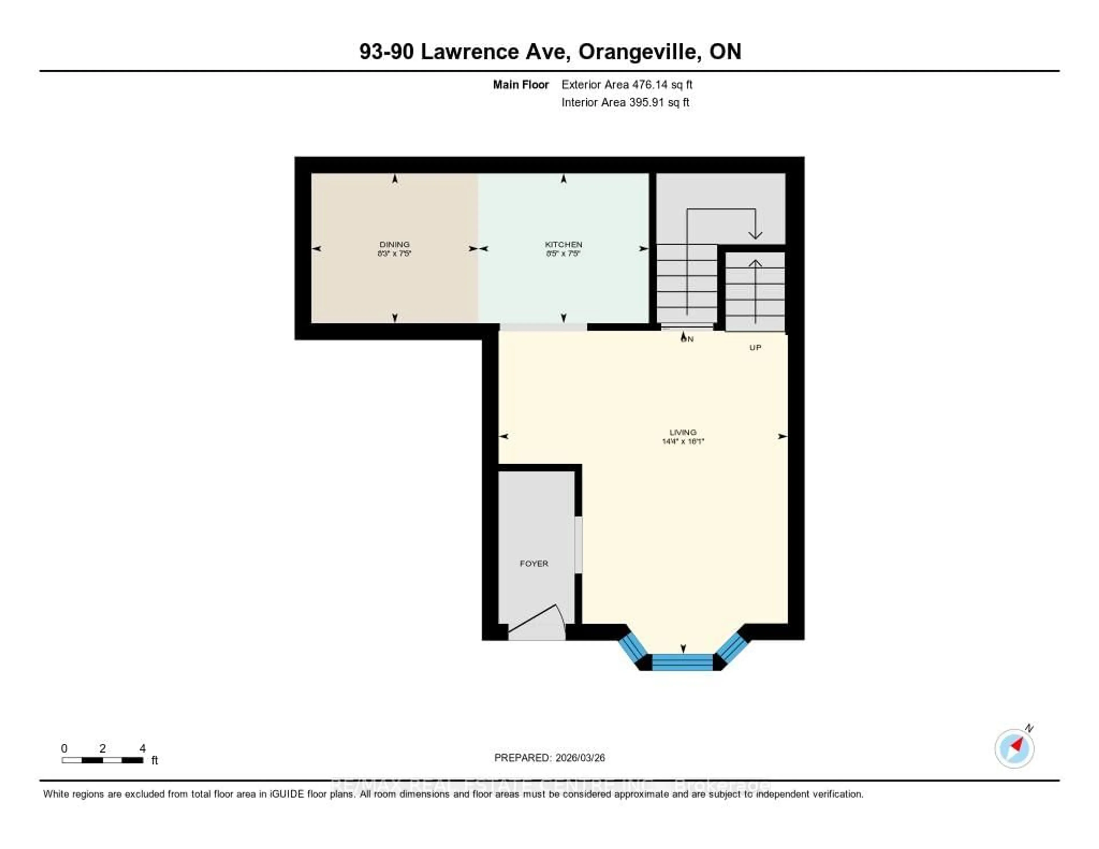 Floor plan for 90 Lawrence Ave #93, Orangeville Ontario L9W 4J6