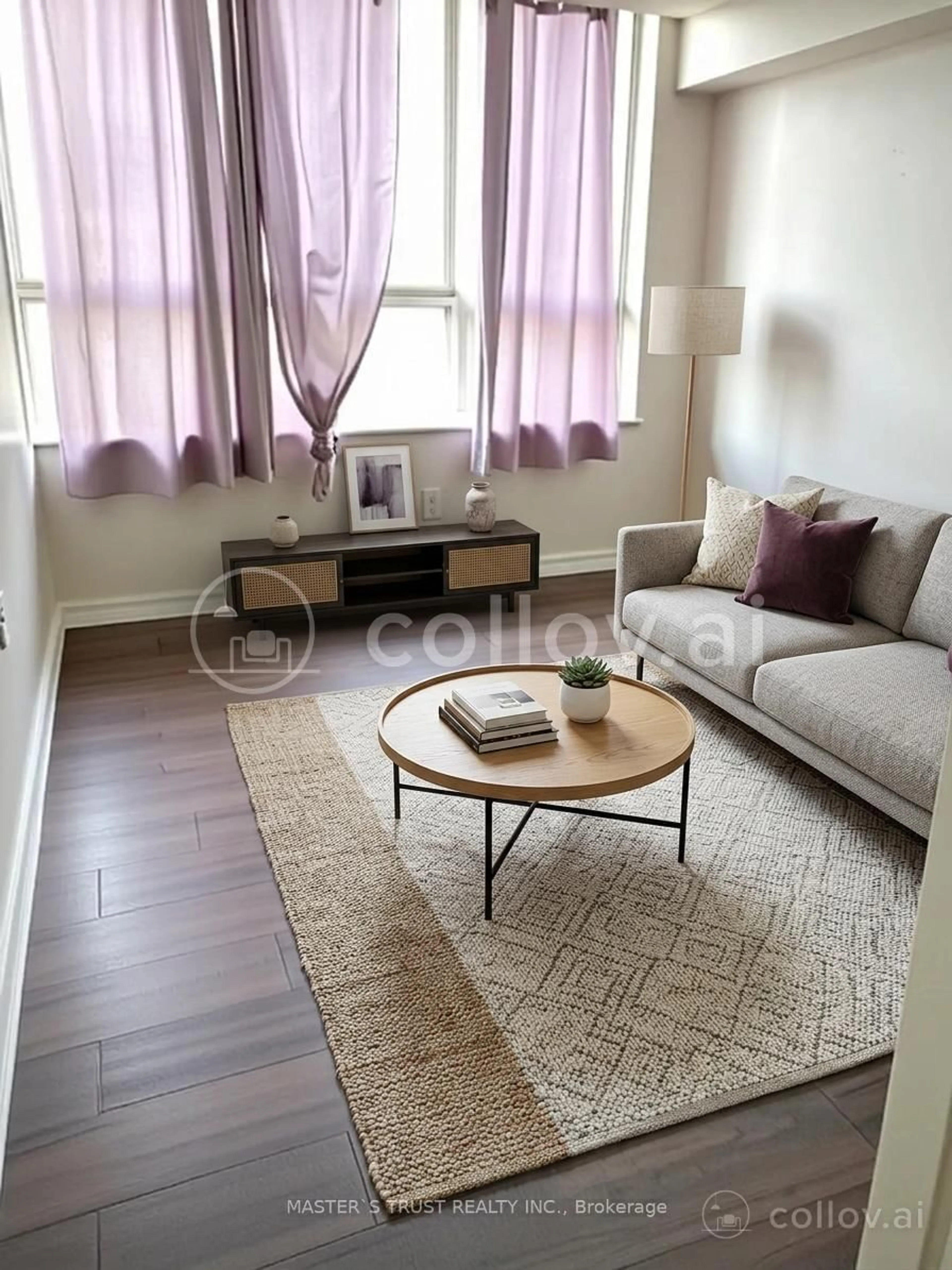 Living room with furniture, unknown for 100 Lotherton Ptwy #1202, Toronto Ontario M6B 2G8