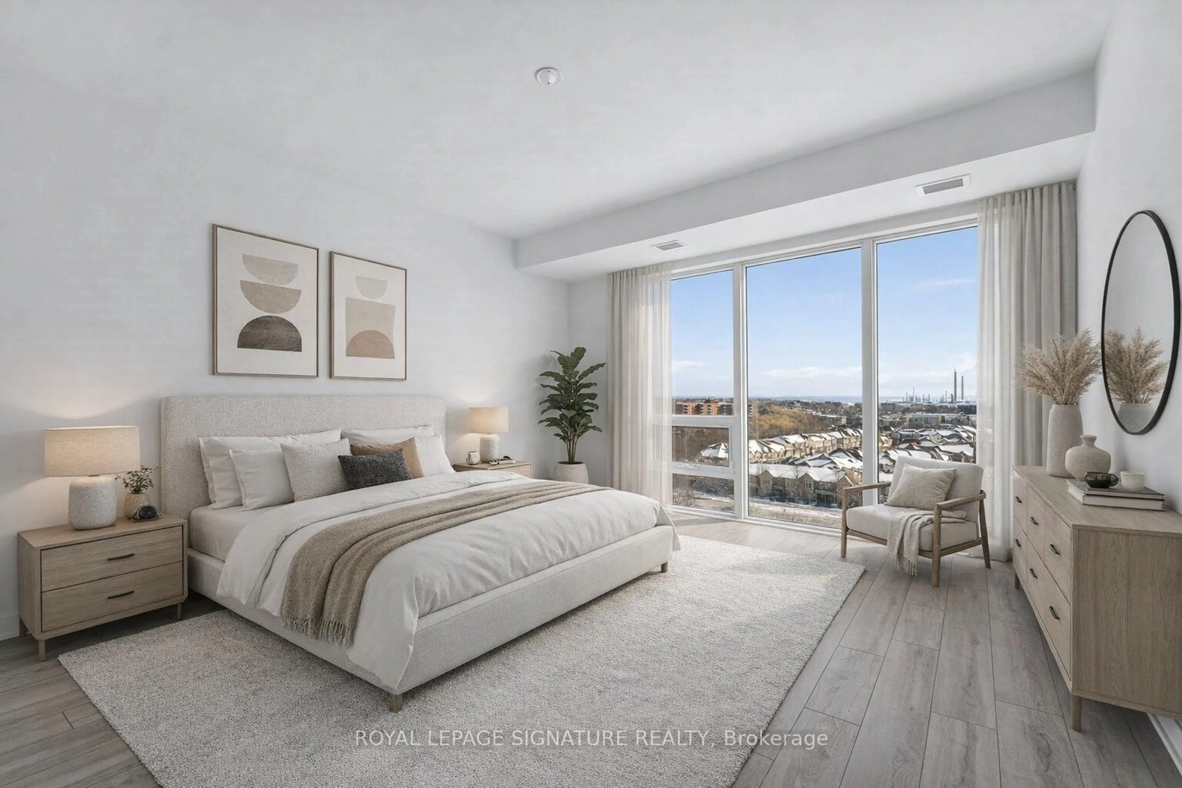 Bedroom with bed, unknown for 1035 Southdown Rd #1008, Mississauga Ontario L5J 0A2