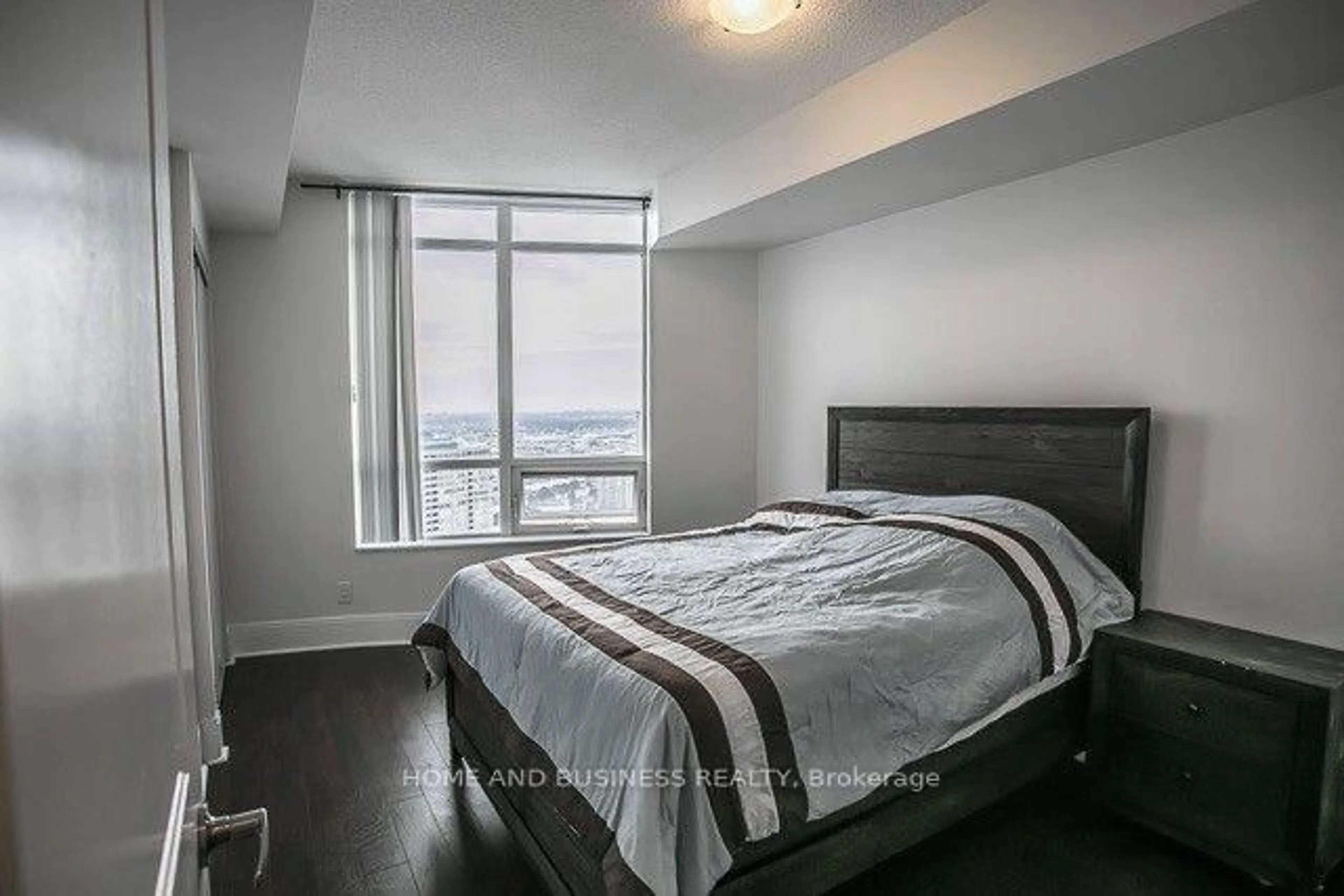 Bedroom with bed, unknown for 330 Burnhamthorpe Rd #2701, Mississauga Ontario L5B 0E1