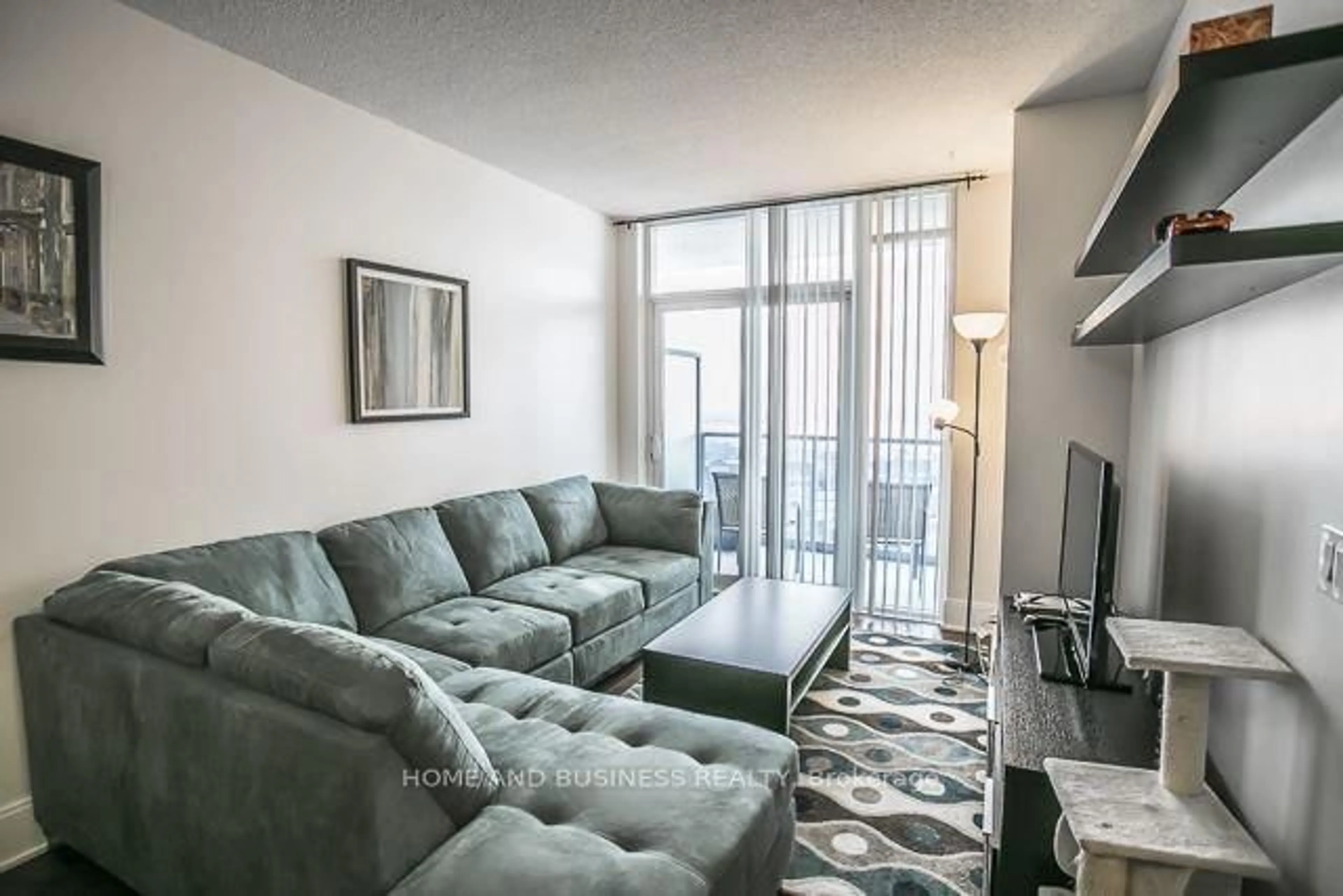 Living room with furniture, unknown for 330 Burnhamthorpe Rd #2701, Mississauga Ontario L5B 0E1