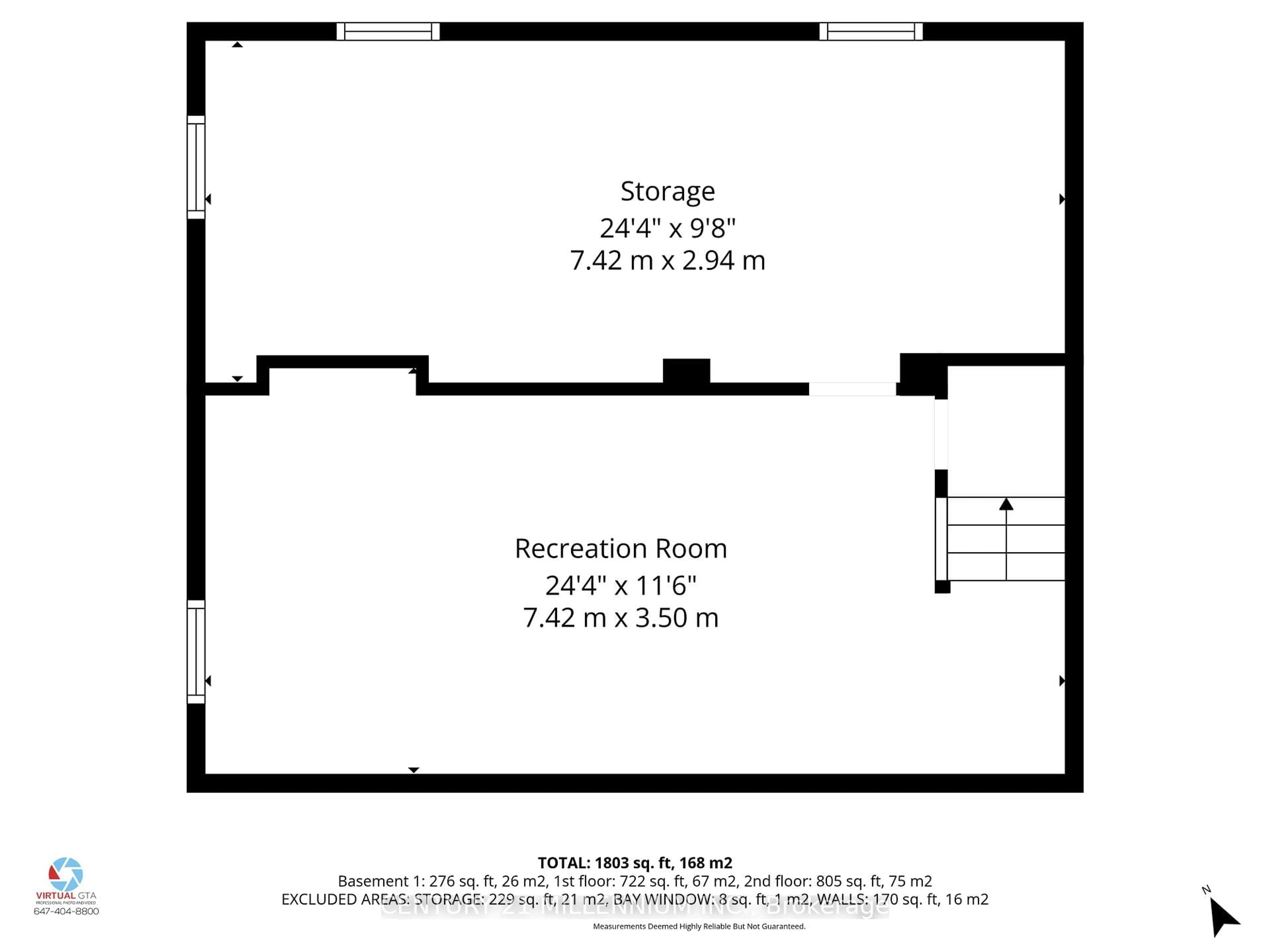 Floor plan for 9 Crestview Ave, Brampton Ontario L6W 2R7