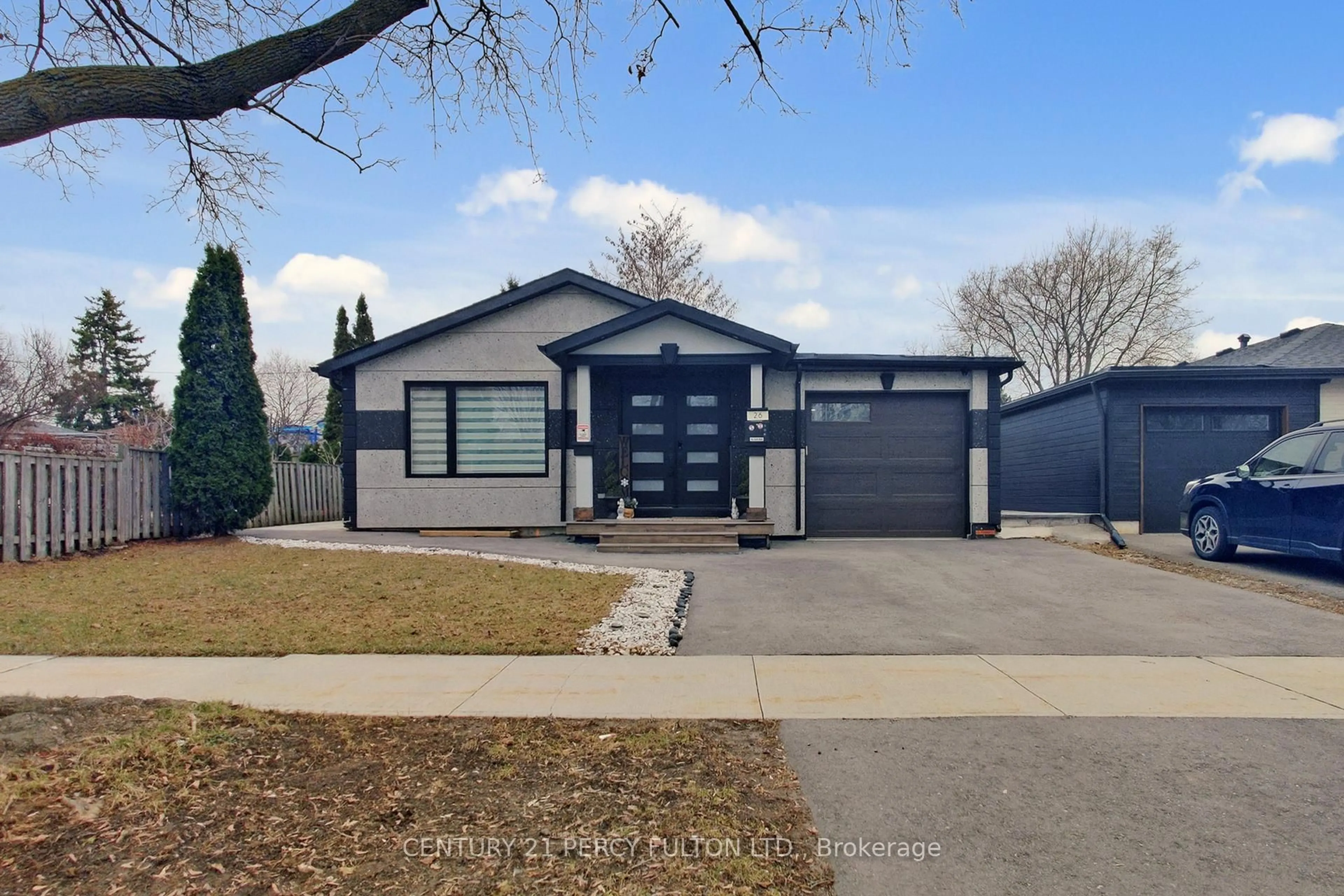 Home with vinyl exterior material, street for 26 Farley Cres, Toronto Ontario M9R 2A6