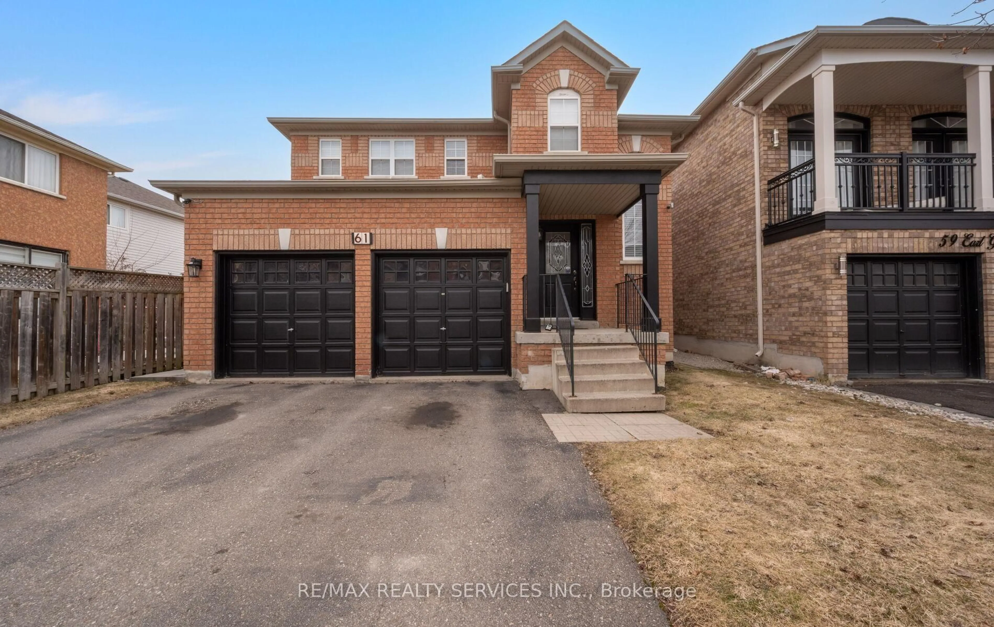 Home with brick exterior material, street for 61 Earl Grey Cres, Brampton Ontario L7A 2L2