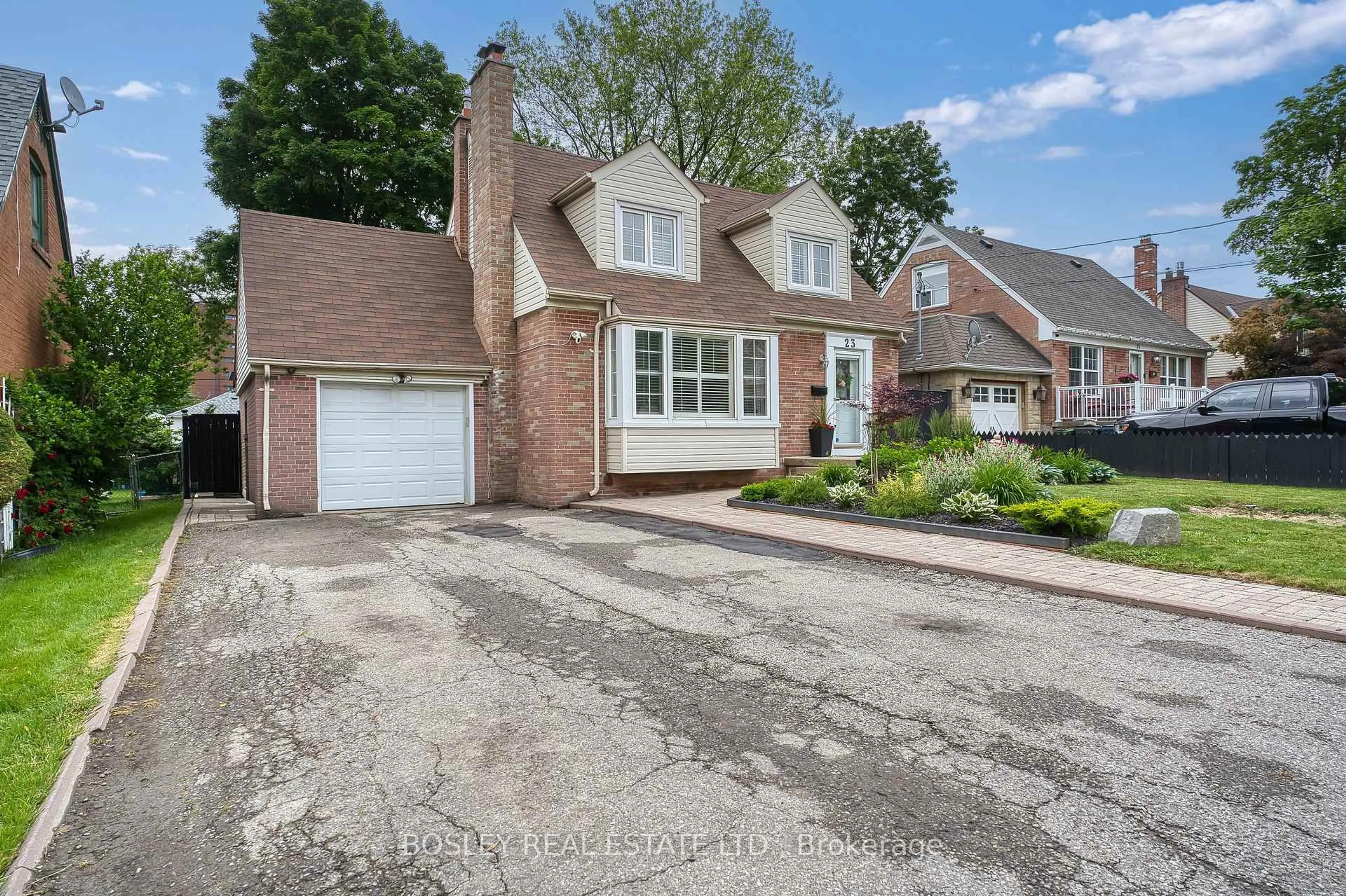 Home with brick exterior material, street for 23 Farnsworth Dr, Toronto Ontario M9N 2Z5