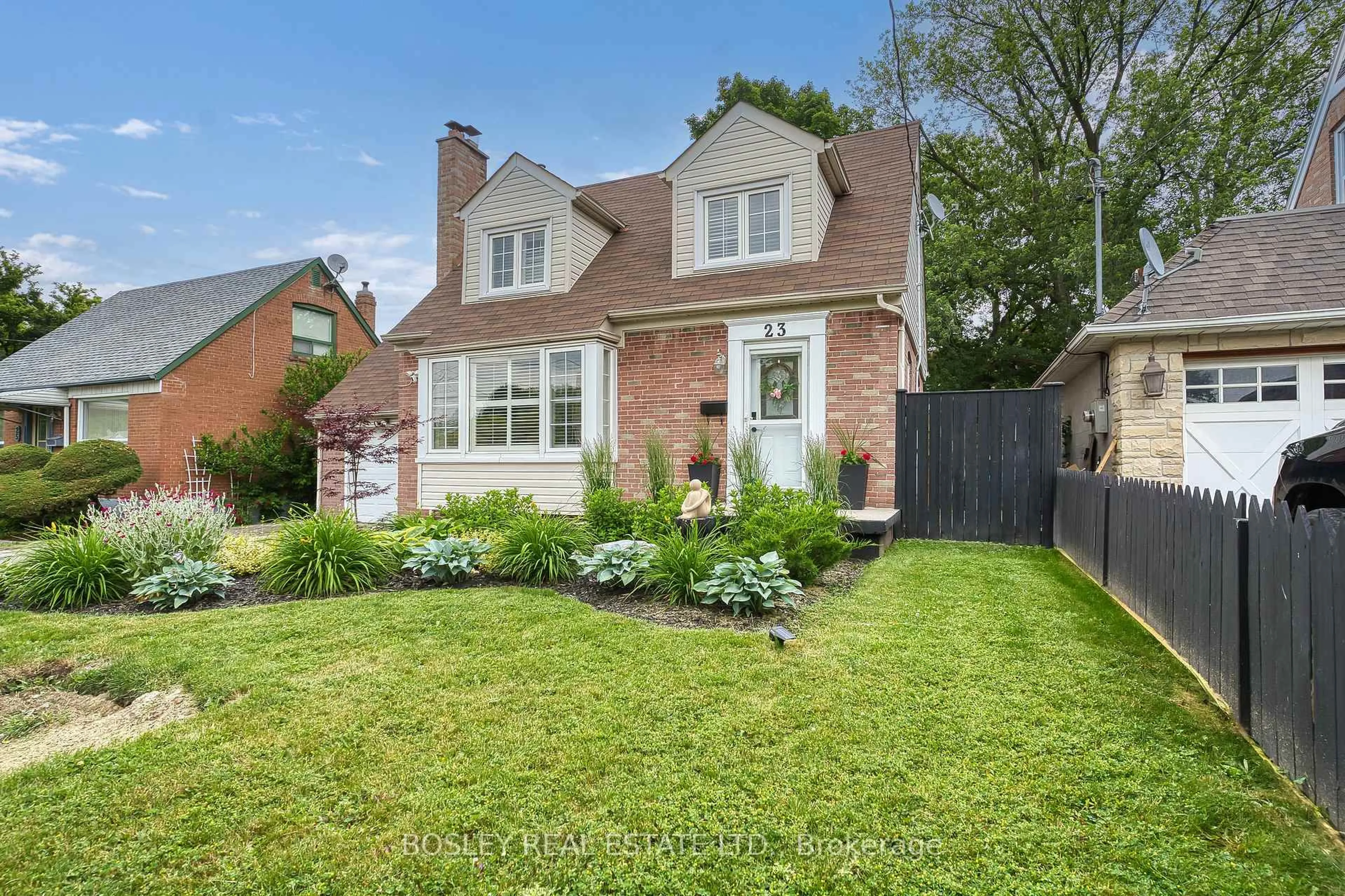 Home with brick exterior material, street for 23 Farnsworth Dr, Toronto Ontario M9N 2Z5