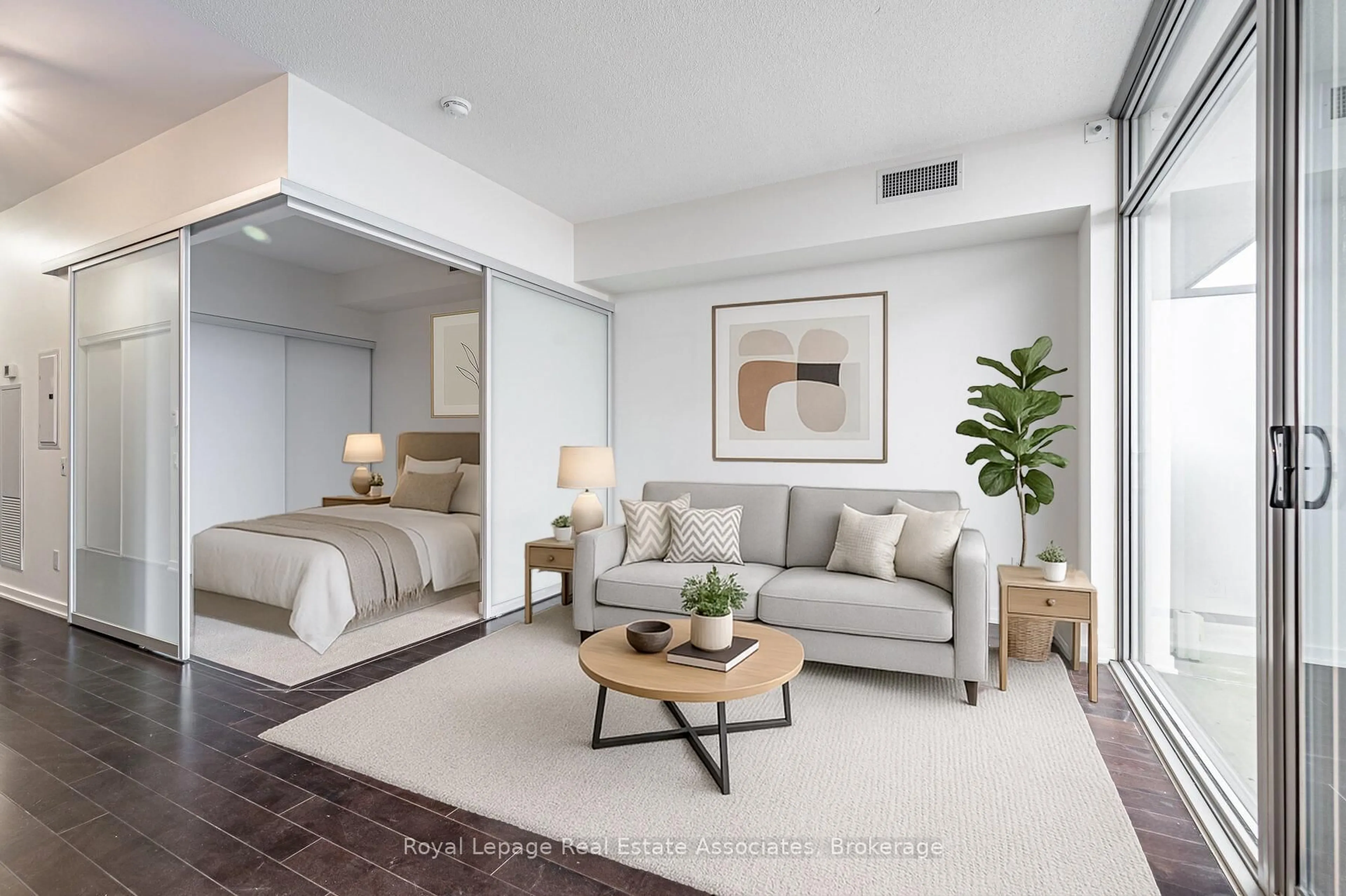 Living room with furniture, unknown for 105 The Queensway #2206, Toronto Ontario M6S 5B5