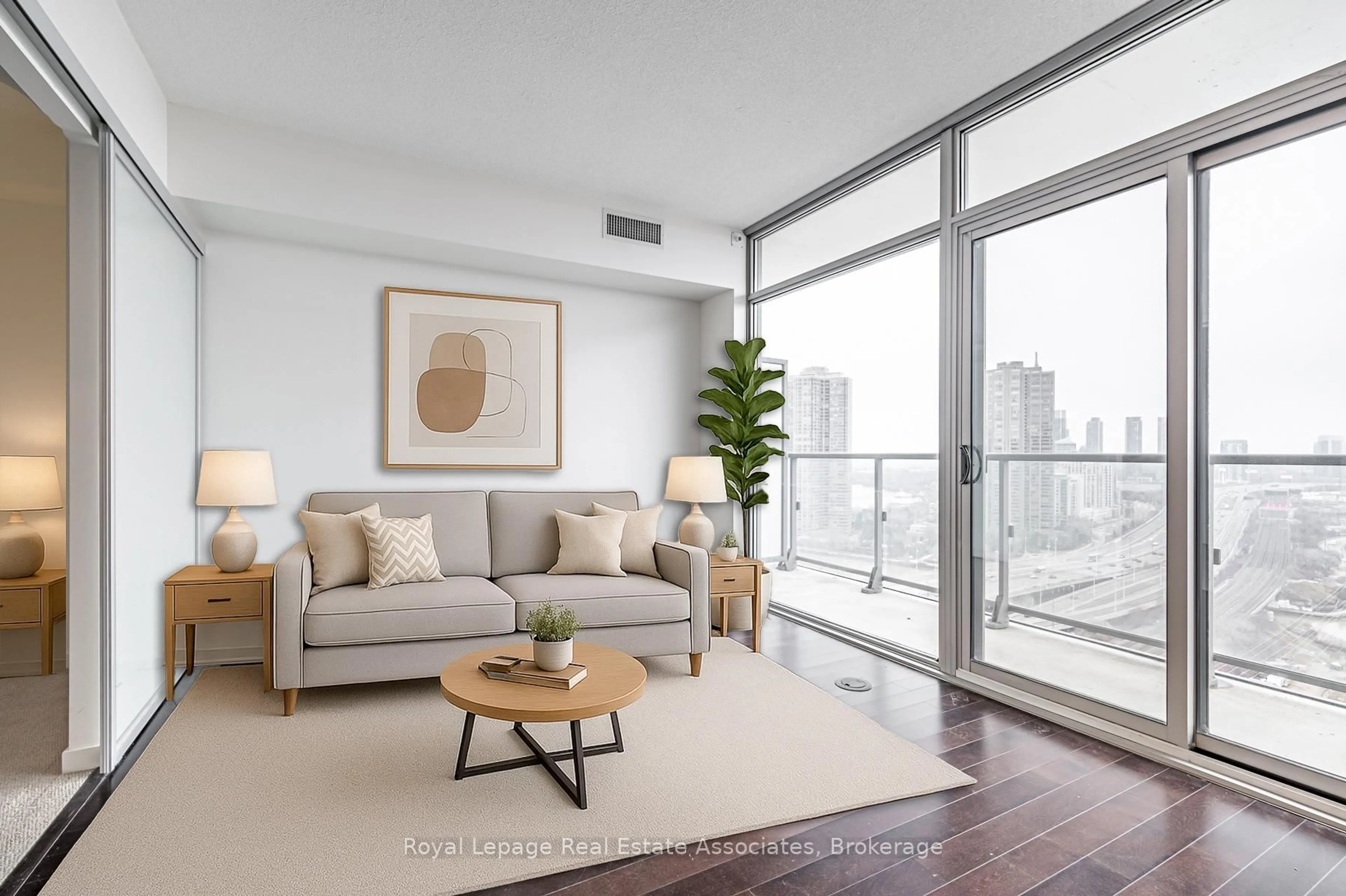 Living room with furniture, unknown for 105 The Queensway #2206, Toronto Ontario M6S 5B5