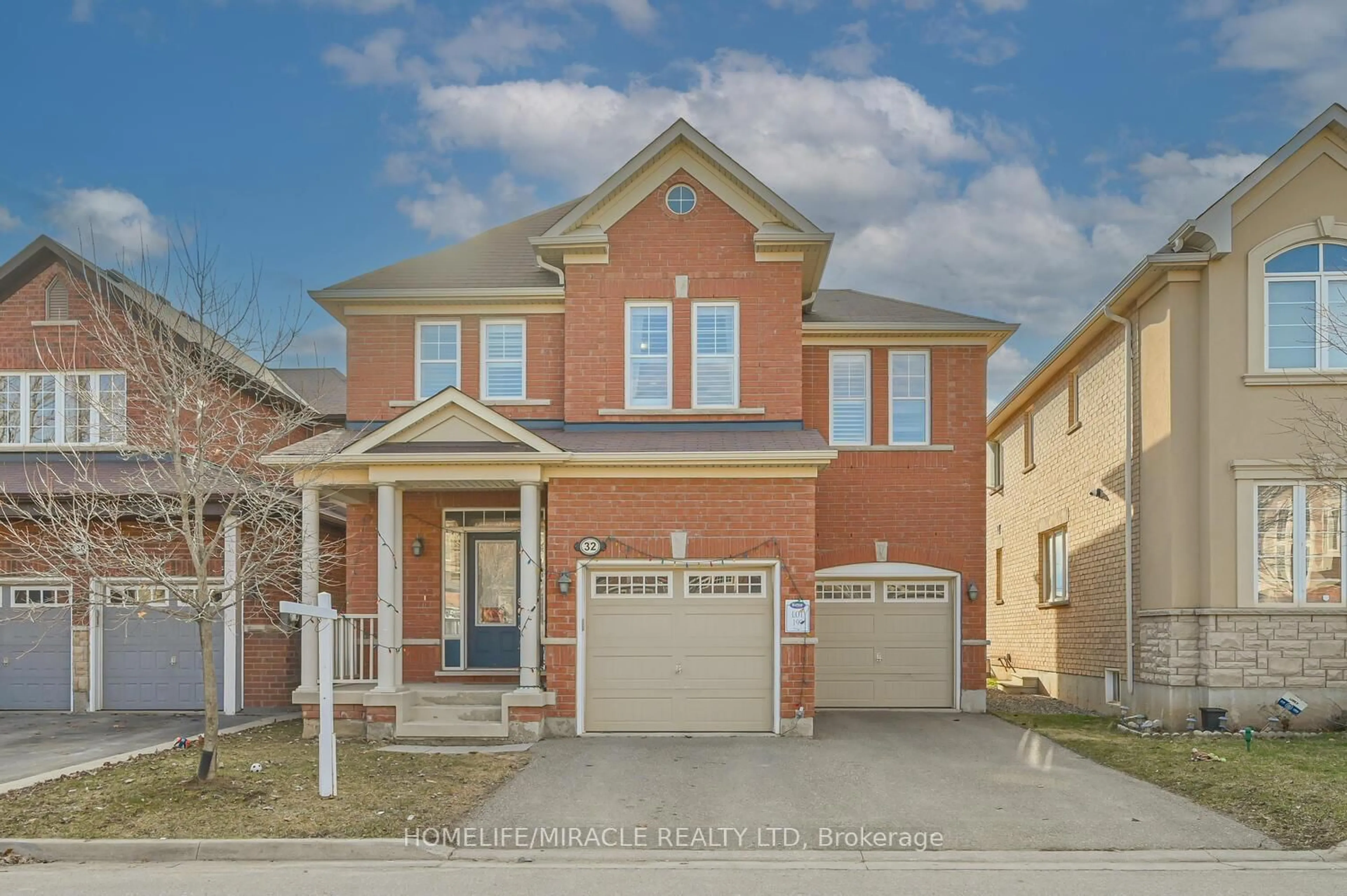 Home with brick exterior material, street for 32 Agricola Rd, Brampton Ontario L7A 0V1