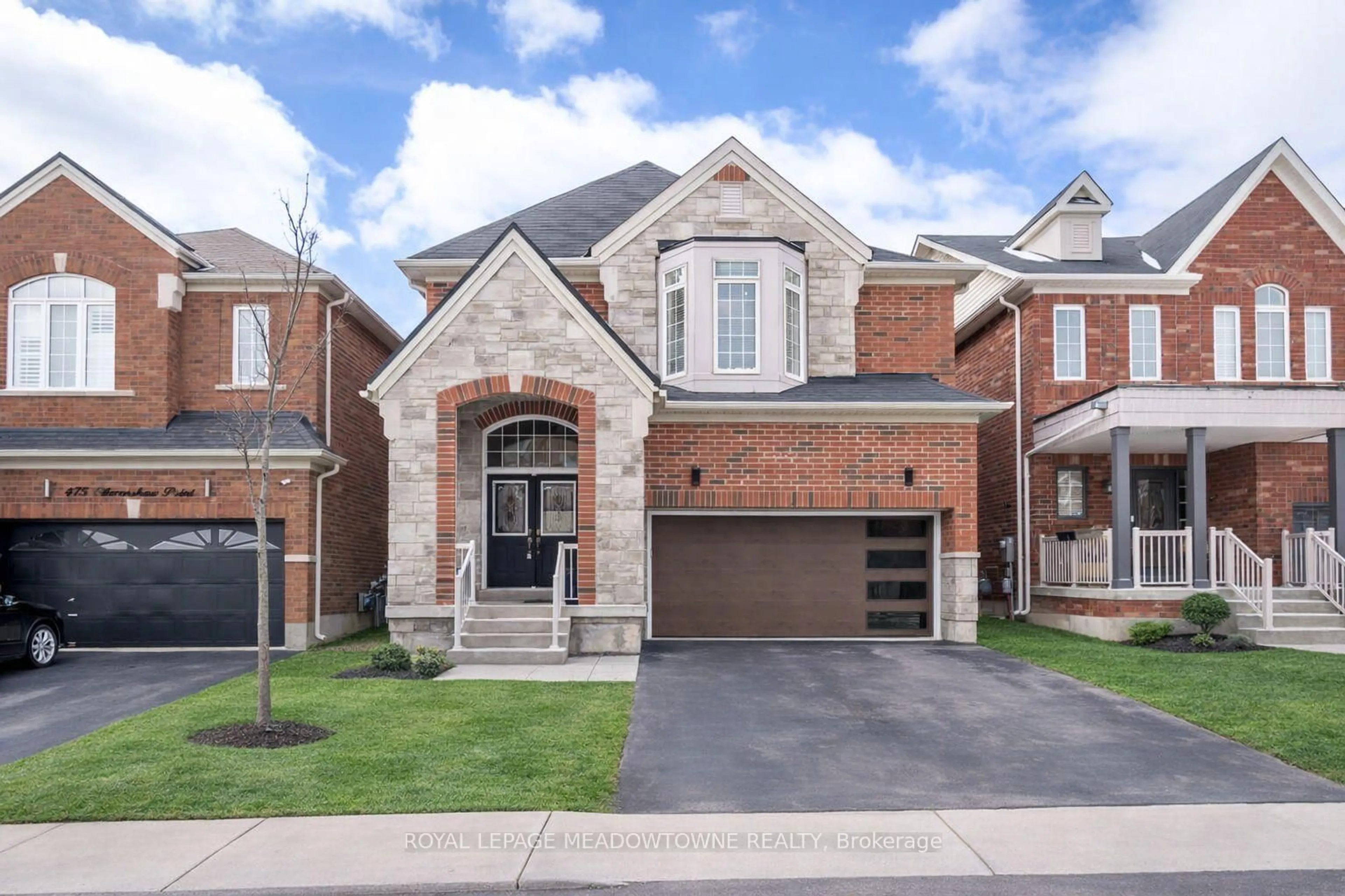 Home with brick exterior material, street for 471 Ollerenshaw Pt, Milton Ontario L9T 8P7