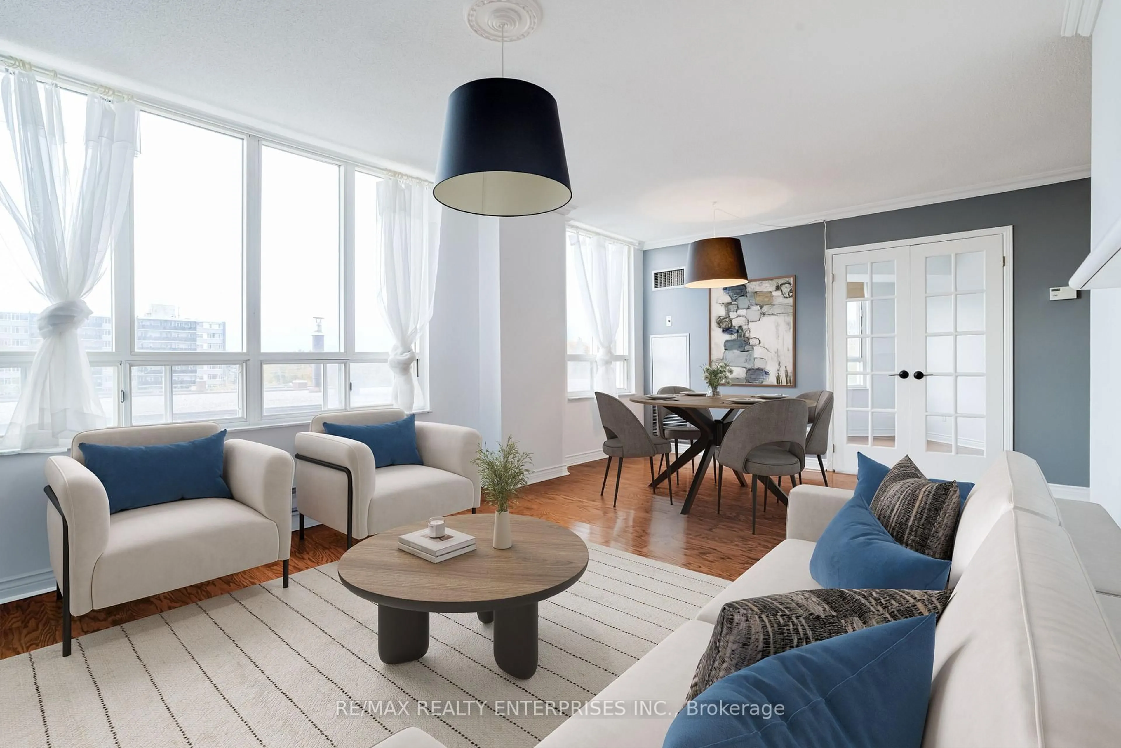 Living room with furniture, unknown for 2285 Lake Shore Blvd #304, Toronto Ontario M8V 3X9