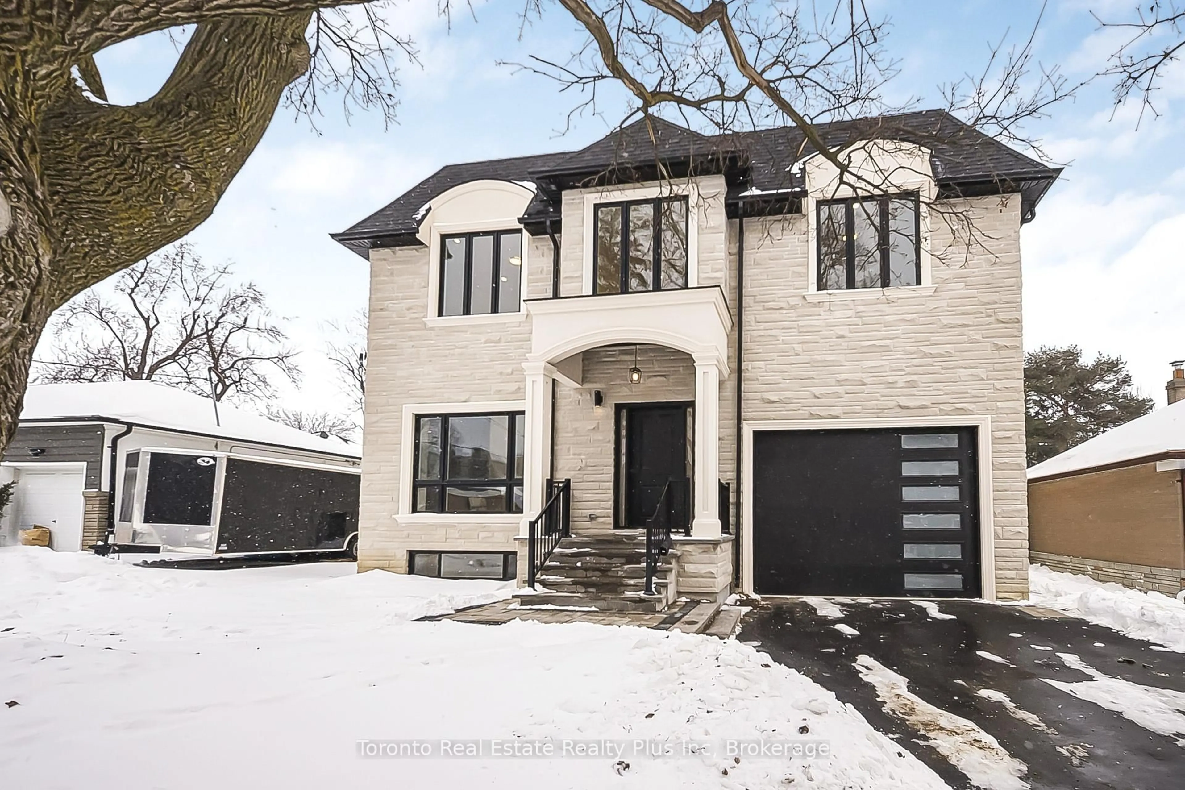 Home with brick exterior material, street for 25 Cronin Dr, Toronto Ontario M9B 4T7