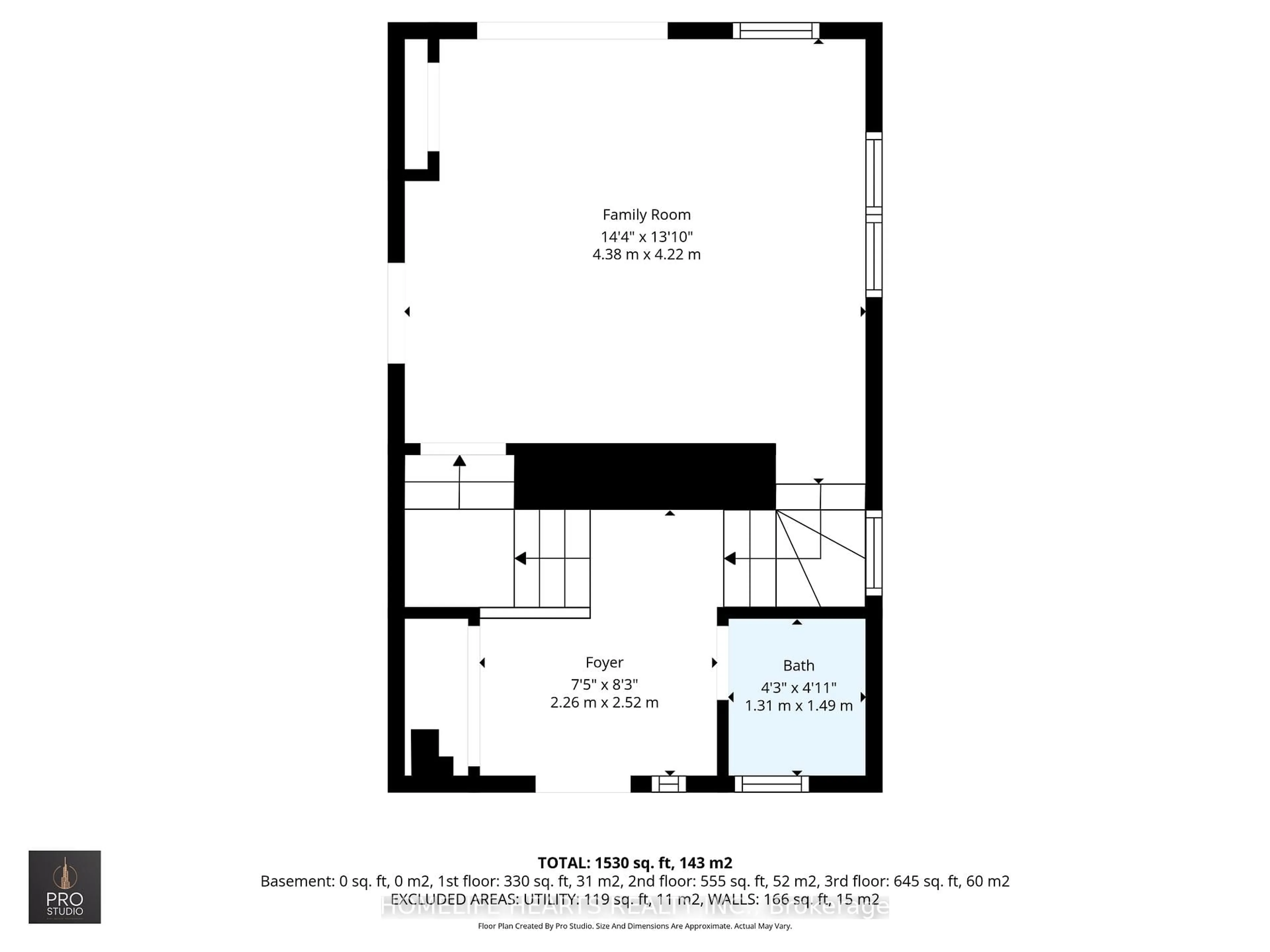 Floor plan for 7105 Branigan Gate #62, Mississauga Ontario L5N 7S2
