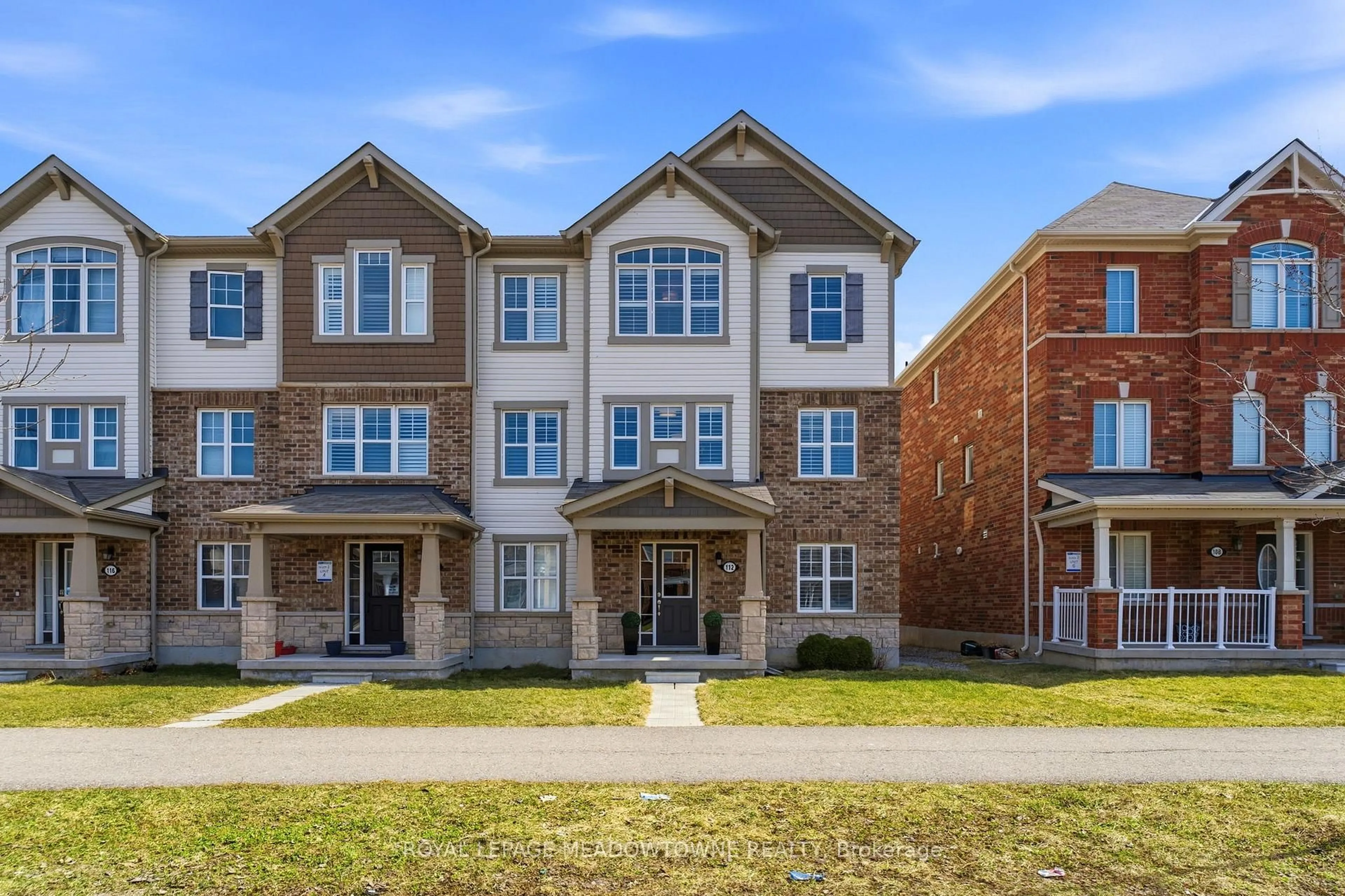 Home with brick exterior material, street for 112 Whitlock Ave, Milton Ontario L9E 1G3