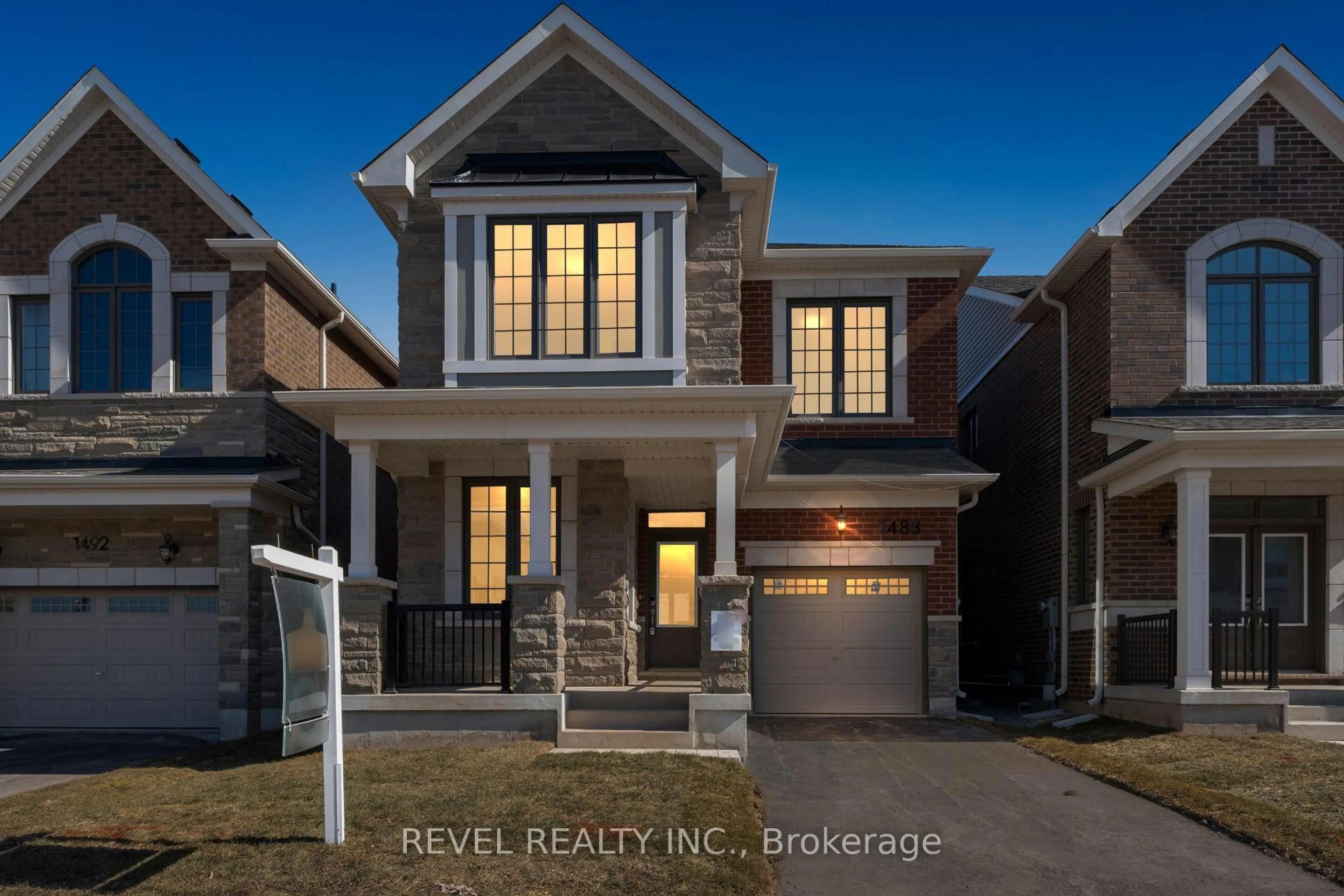 Home with brick exterior material, street for 1488 Melville Bonus Cres, Milton Ontario L9E 2H2