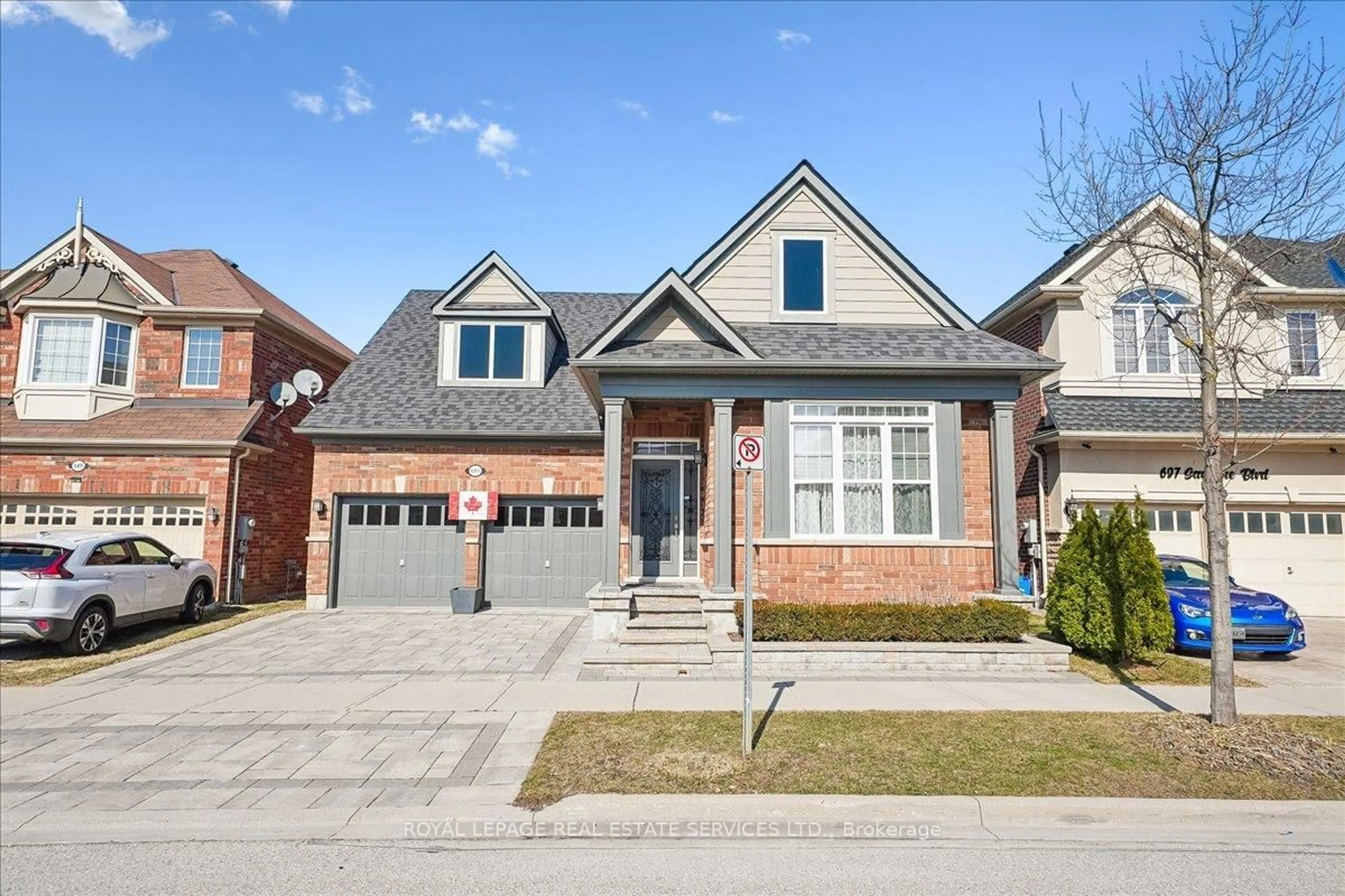 Home with brick exterior material, street for 693 Savoline Blvd, Milton Ontario L9T 0N2