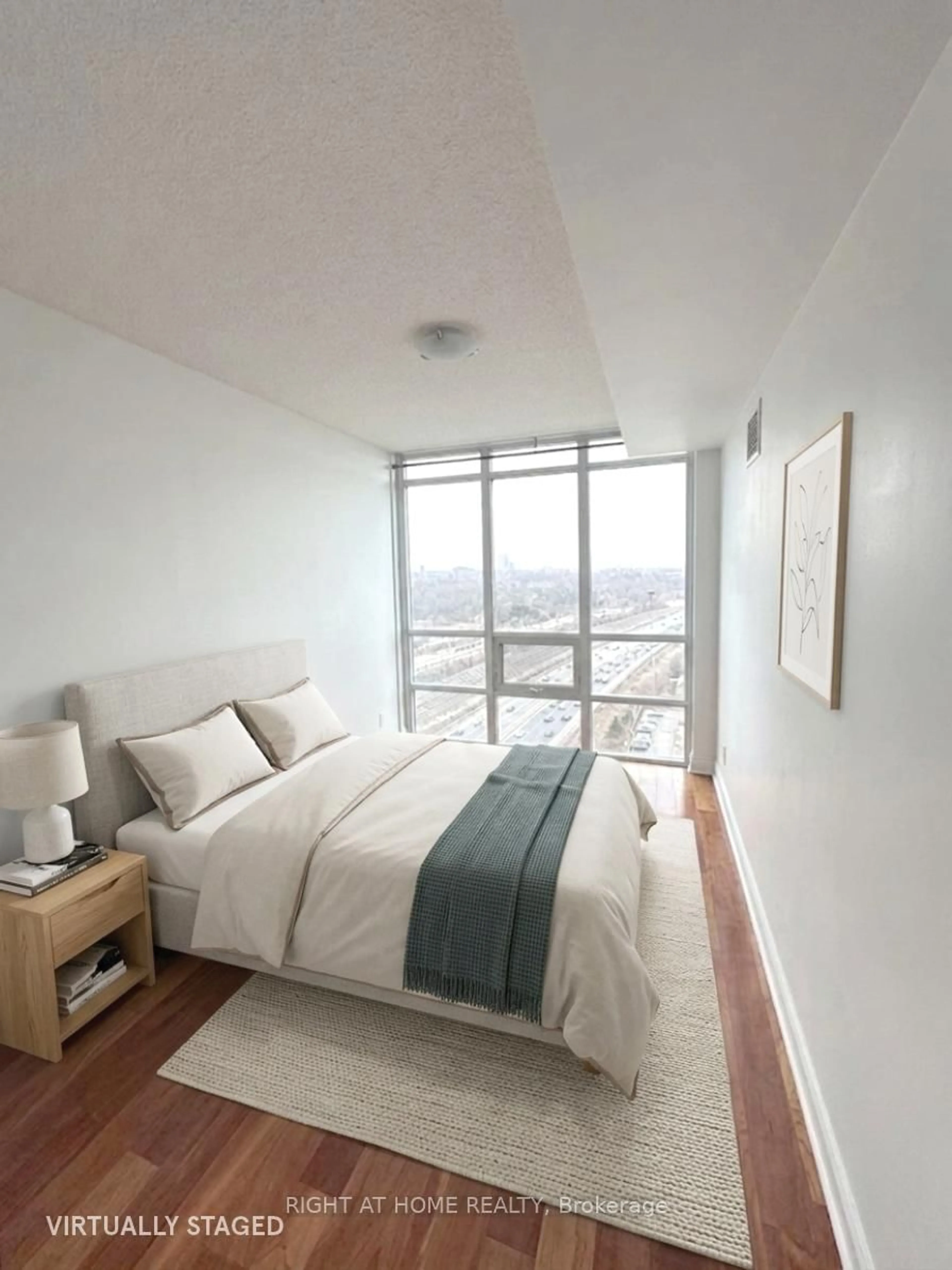 Bedroom with bed, unknown for 1900 Lake Shore Blvd #1701, Toronto Ontario M6S 1A4