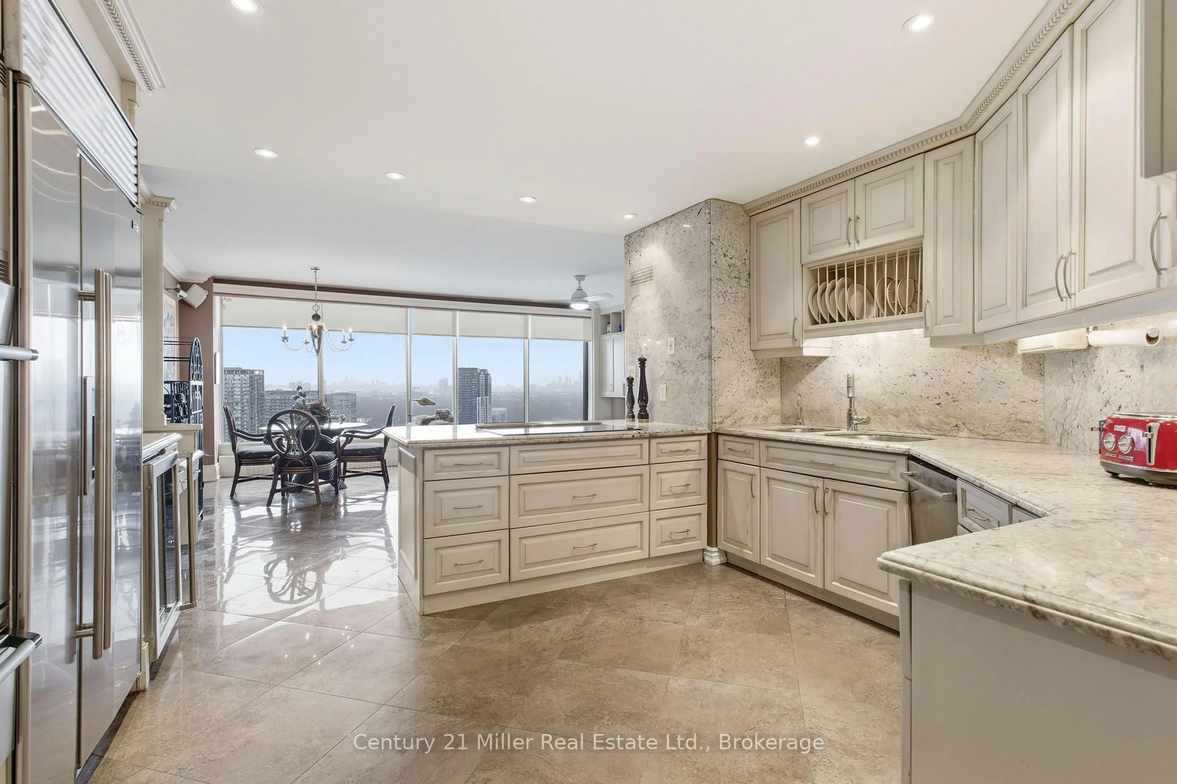 Open concept kitchen, ceramic/tile floor for 2045 Lakeshore Rd #3606, Toronto Ontario M8V 2Z6