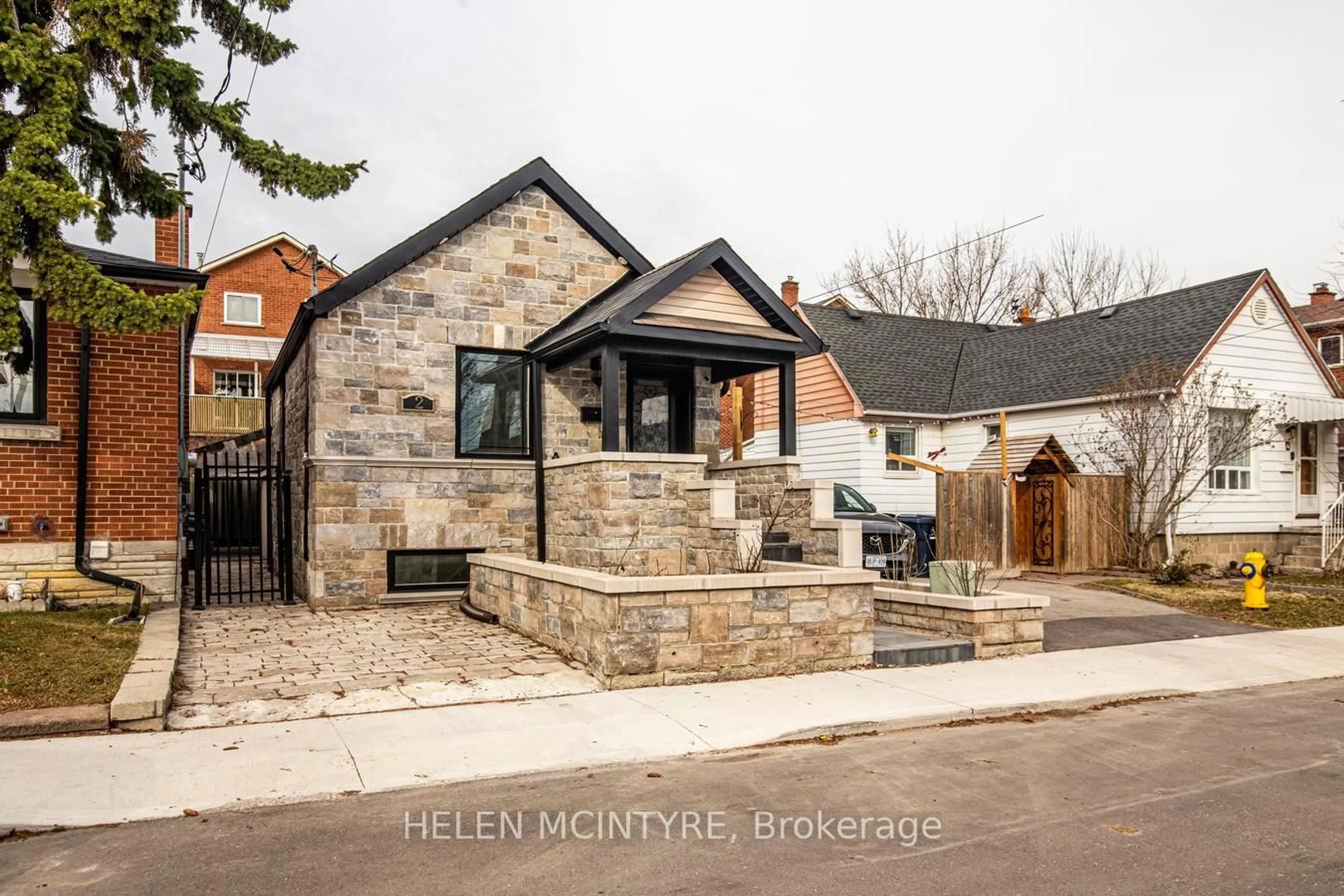 Home with brick exterior material, mountain view for 2 Birch Tree Cres, Toronto Ontario M6M 2K8