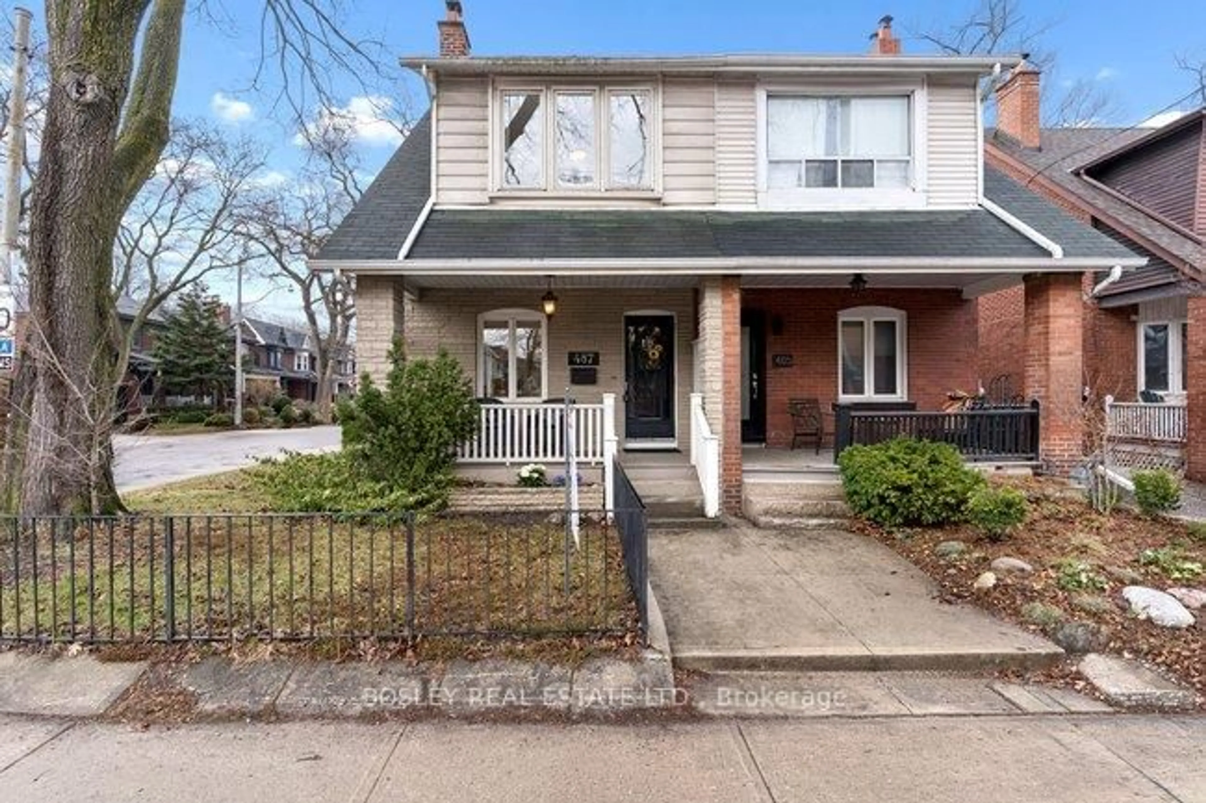 Home with brick exterior material, street for 487 Runnymede Rd, Toronto Ontario M6S 2Z4
