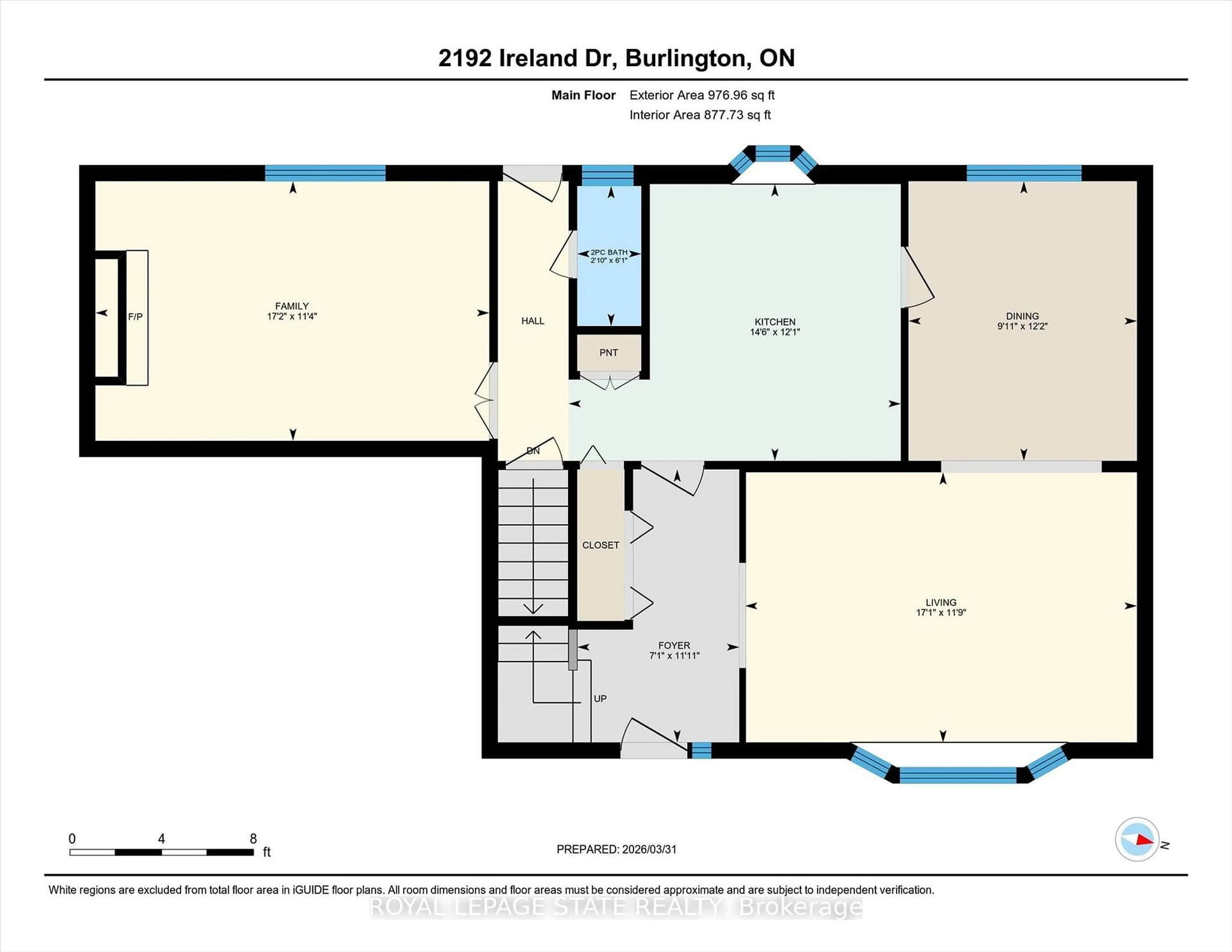 Floor plan for 2192 Ireland Dr, Burlington Ontario L7P 3G1