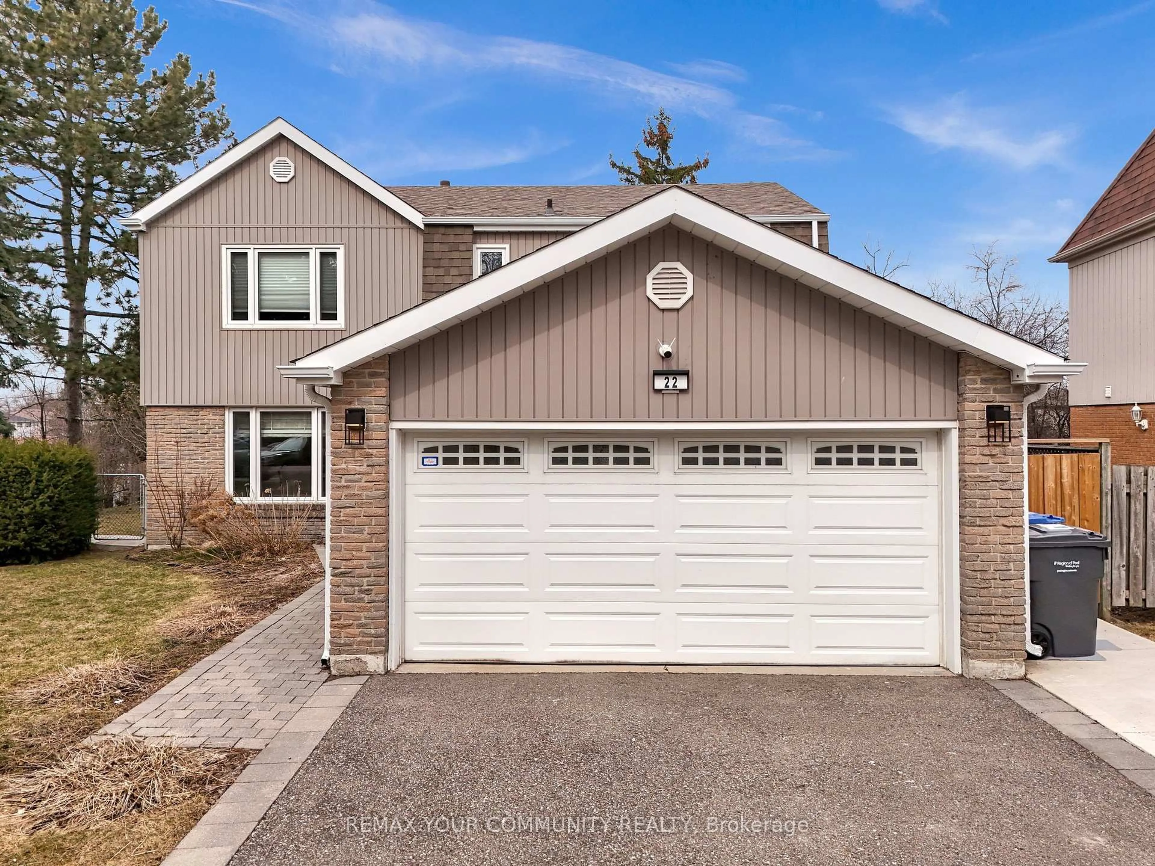 Home with brick exterior material, street for 22 MADELAINE Cres, Brampton Ontario L6S 2Y9