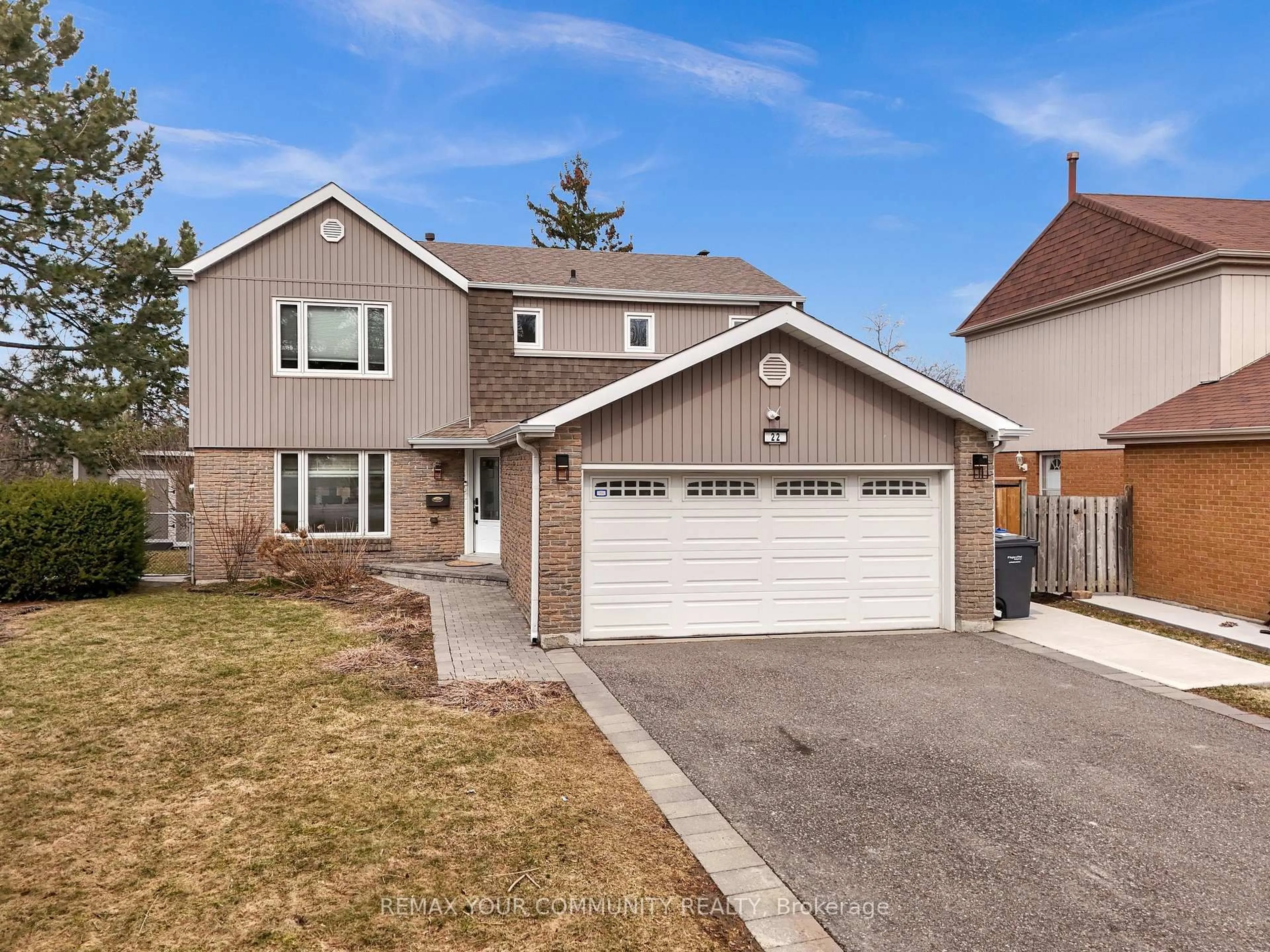 Home with brick exterior material, street for 22 MADELAINE Cres, Brampton Ontario L6S 2Y9