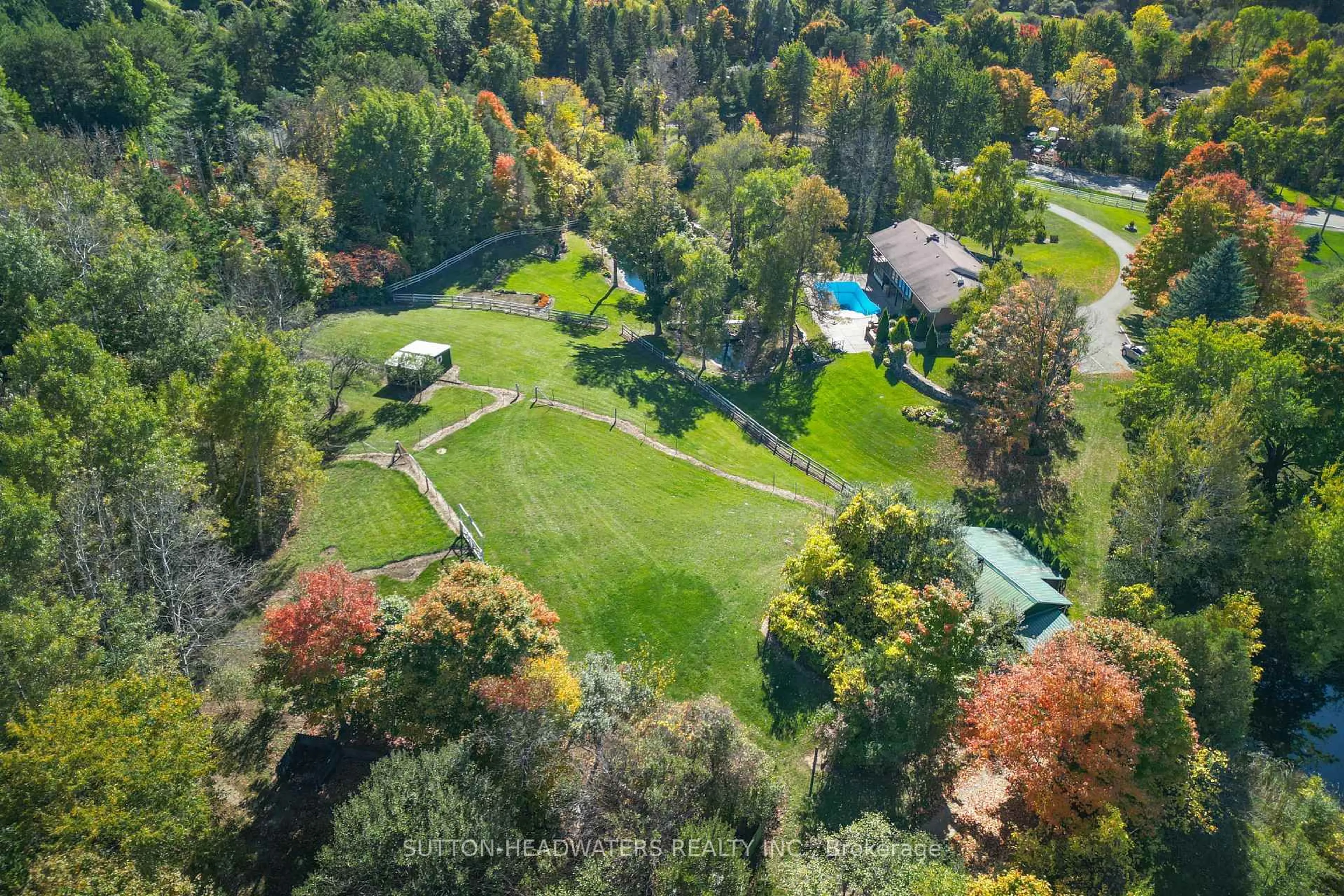A pic from outside/outdoor area/front of a property/back of a property/a pic from drone, forest/trees view for 16735 Mississauga Rd, Caledon Ontario L7K 1M8