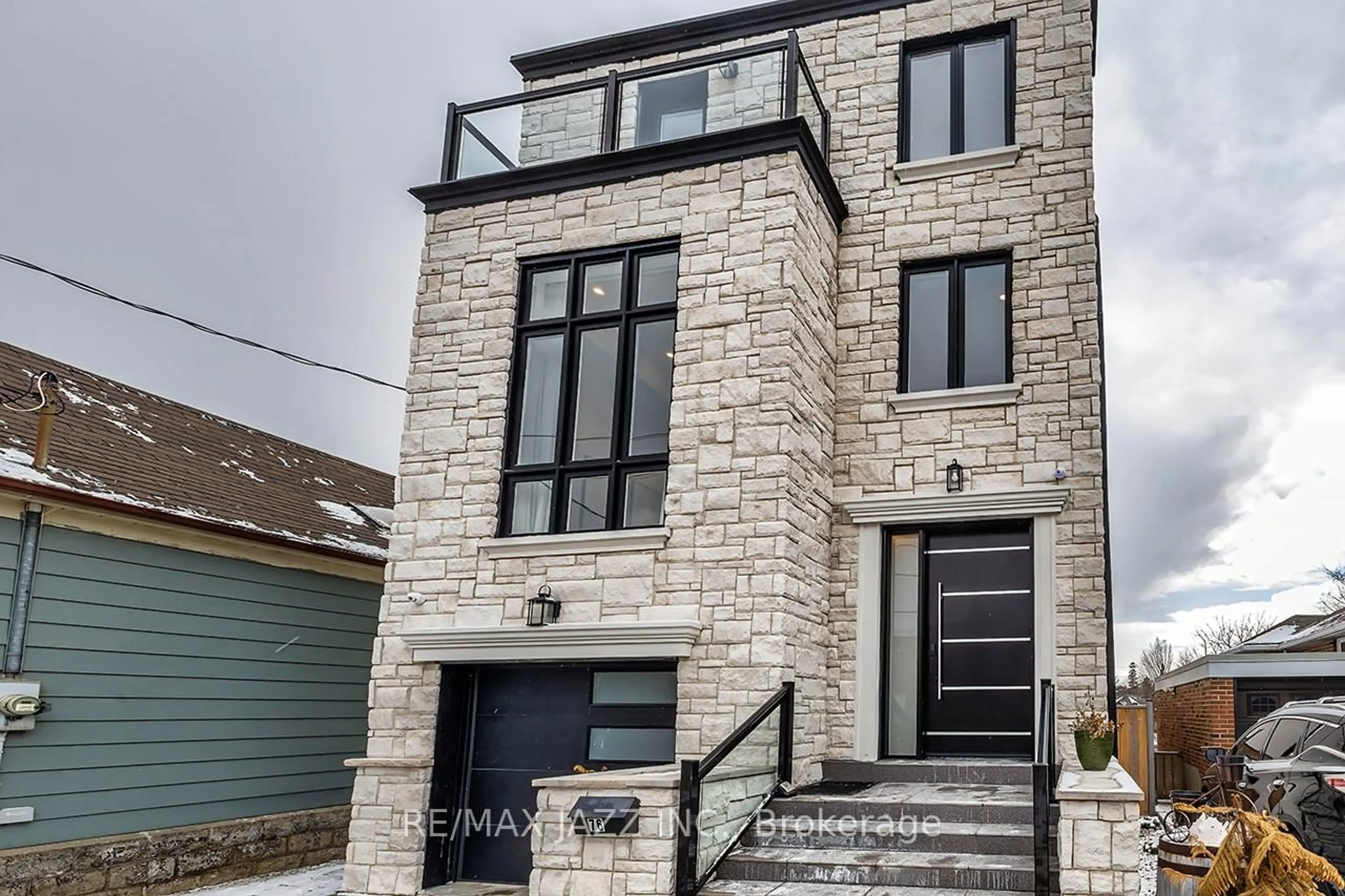 Home with brick exterior material, street for 76 Haverson Blvd, Toronto Ontario M6M 3J9