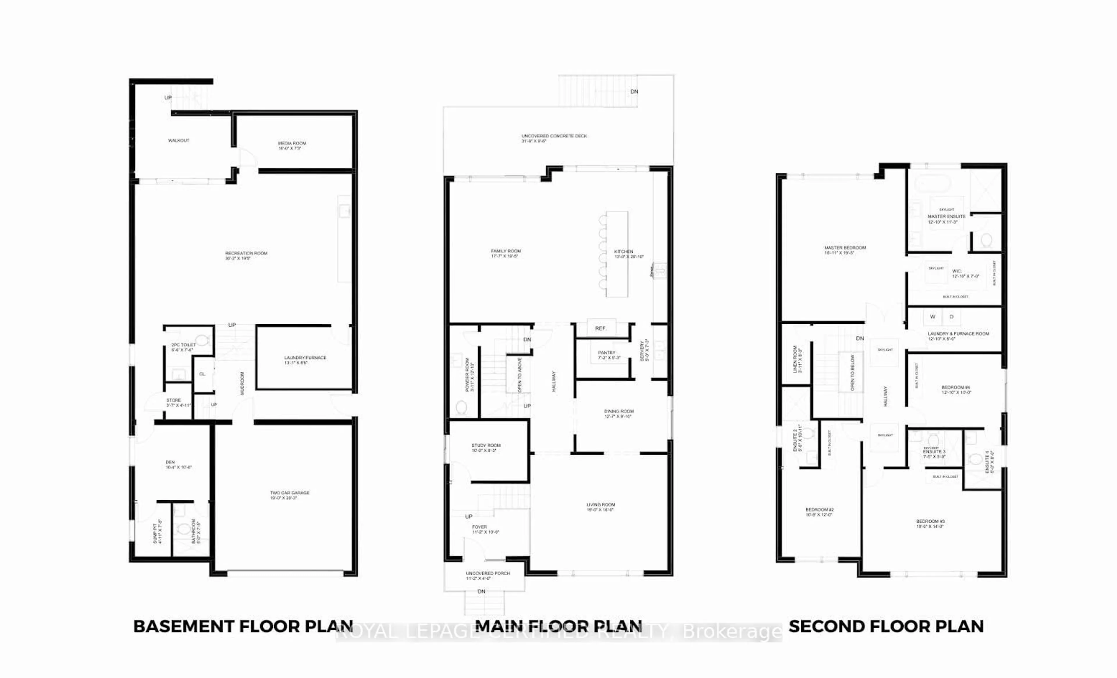 Floor plan for 336 King St, Mississauga Ontario L5A 2P4