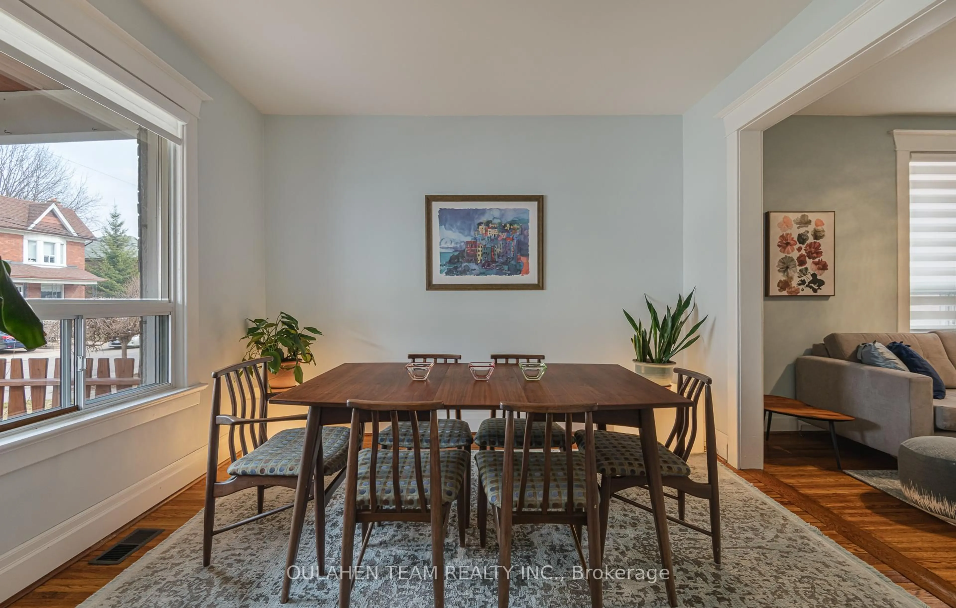 Dining room, wood/laminate floor for 706 Durie St, Toronto Ontario M6S 3H3