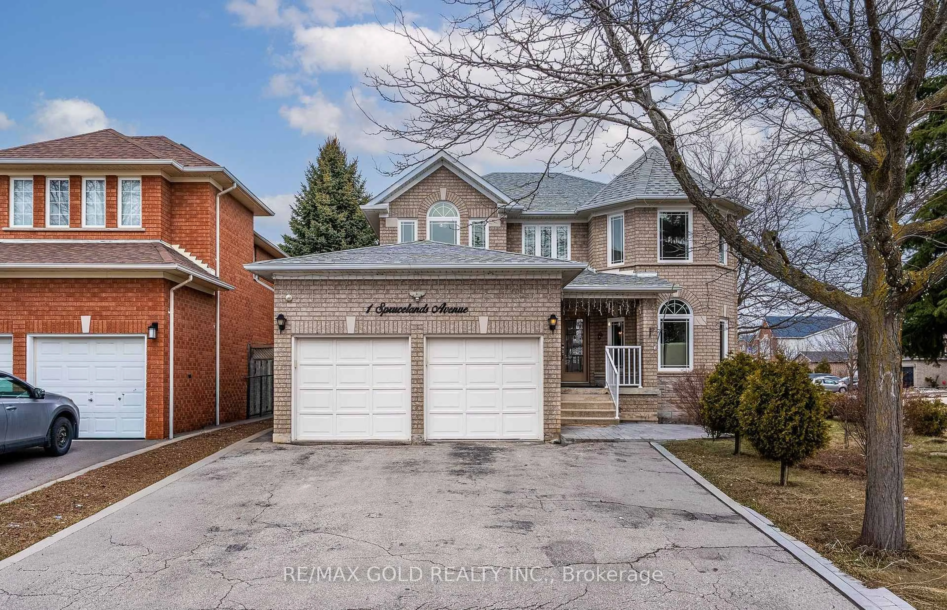 Home with brick exterior material, street for 1 Sprucelands Ave, Brampton Ontario L6R 1M5