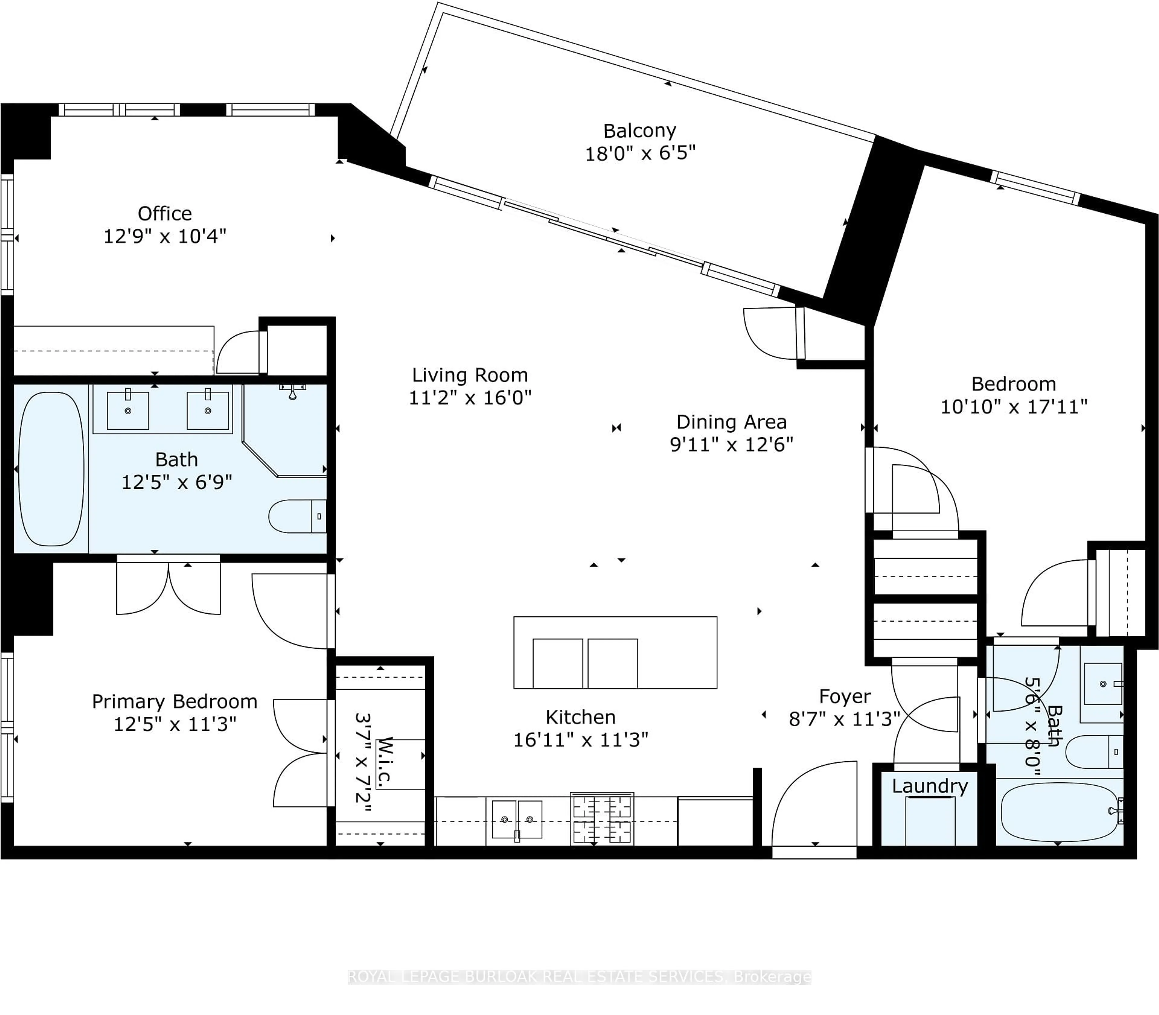 Floor plan for 2060 Lakeshore Rd #1303, Burlington Ontario L7R 0G2