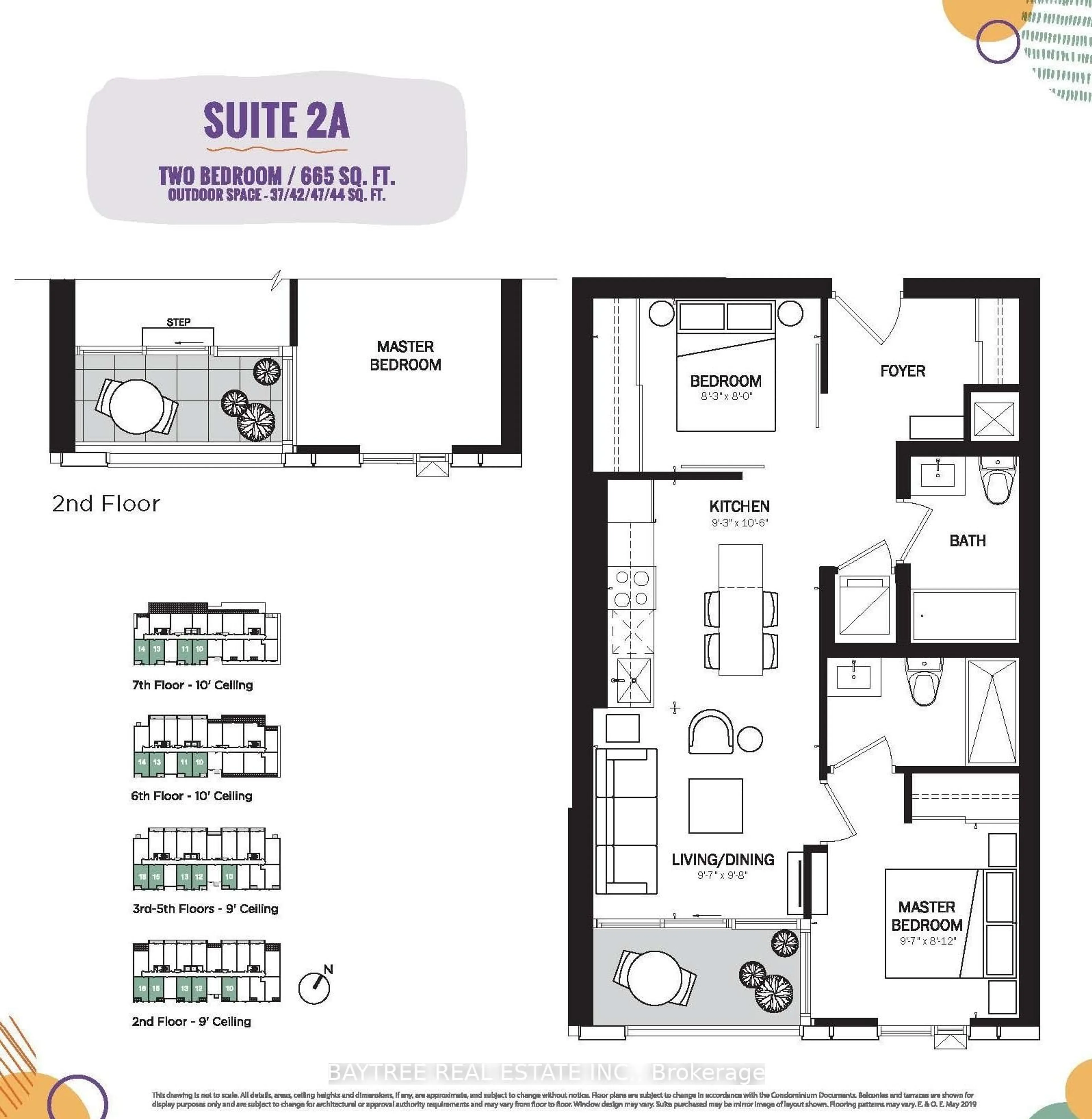 Floor plan for 1808 St Clair Ave #510, Toronto Ontario M6N 0C1