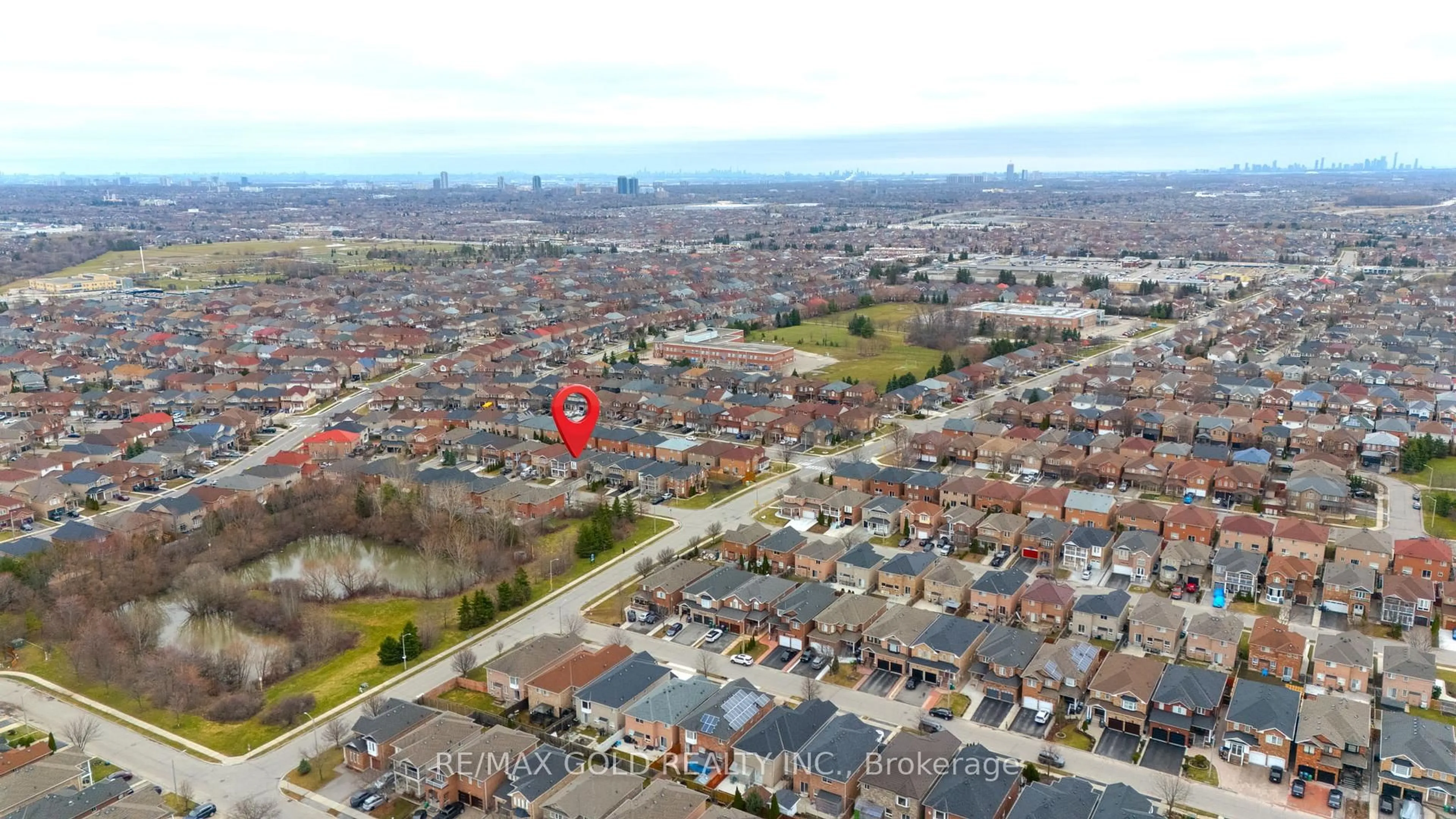 A pic from outside/outdoor area/front of a property/back of a property/a pic from drone, street for 11 Schooner Dr, Brampton Ontario L7A 2Y9