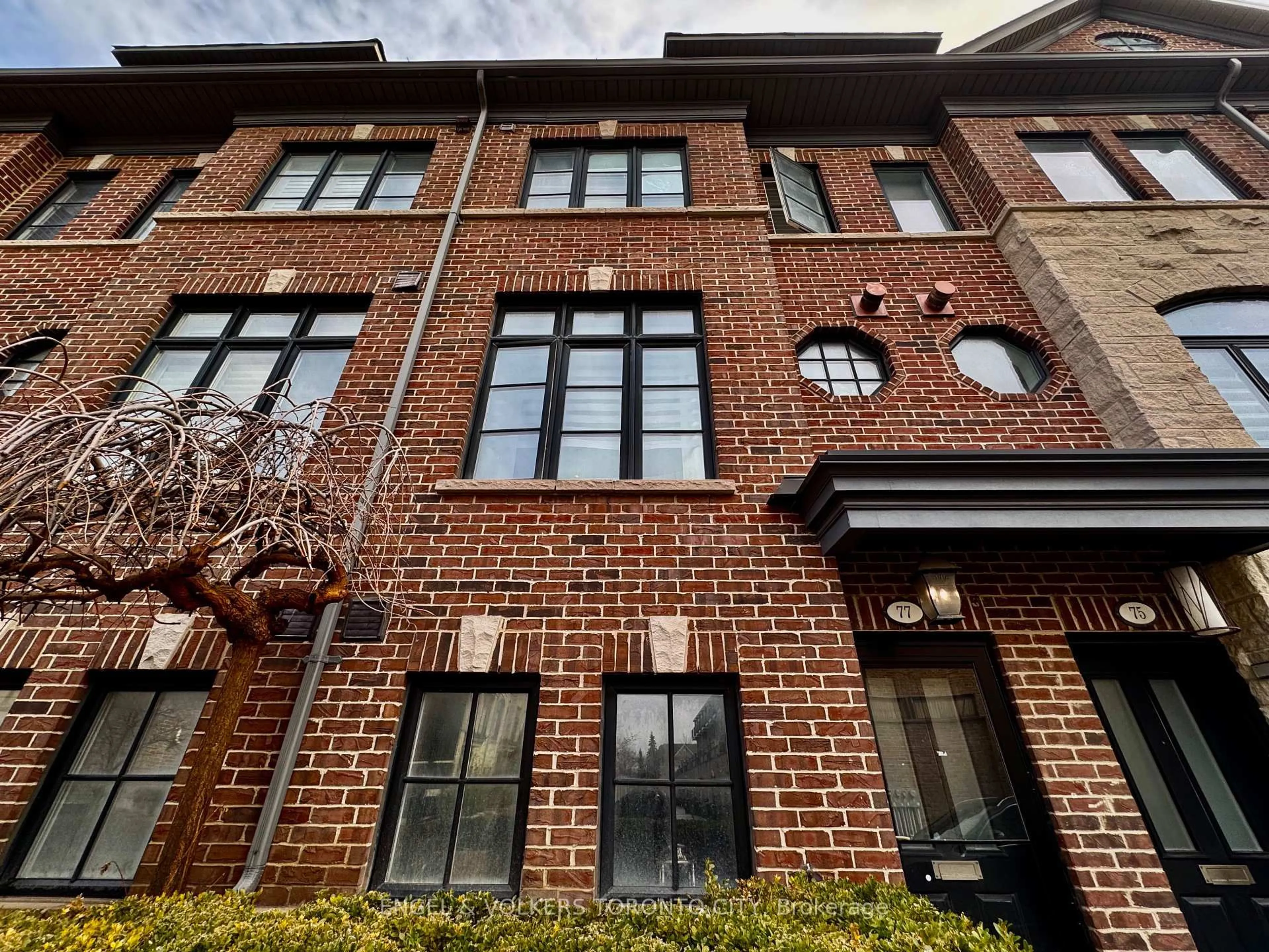 Home with brick exterior material, street for 77 Ruby Lang Lane, Toronto Ontario M8Z 0B8